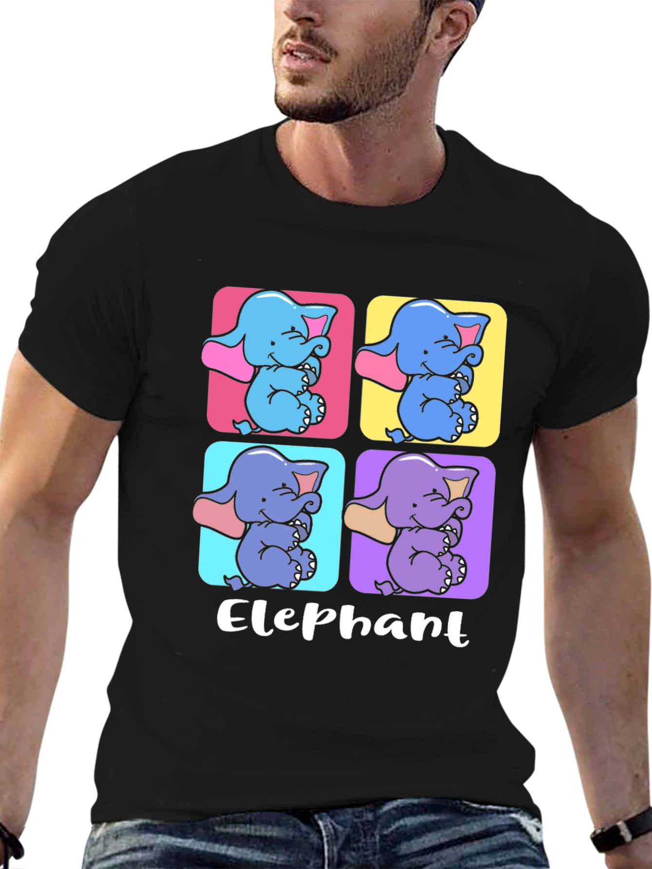 Cute Elephant Pop Art T-Shirt