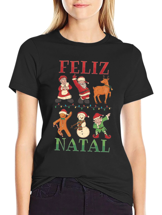 Feliz Natal Christmas Graphic Tee