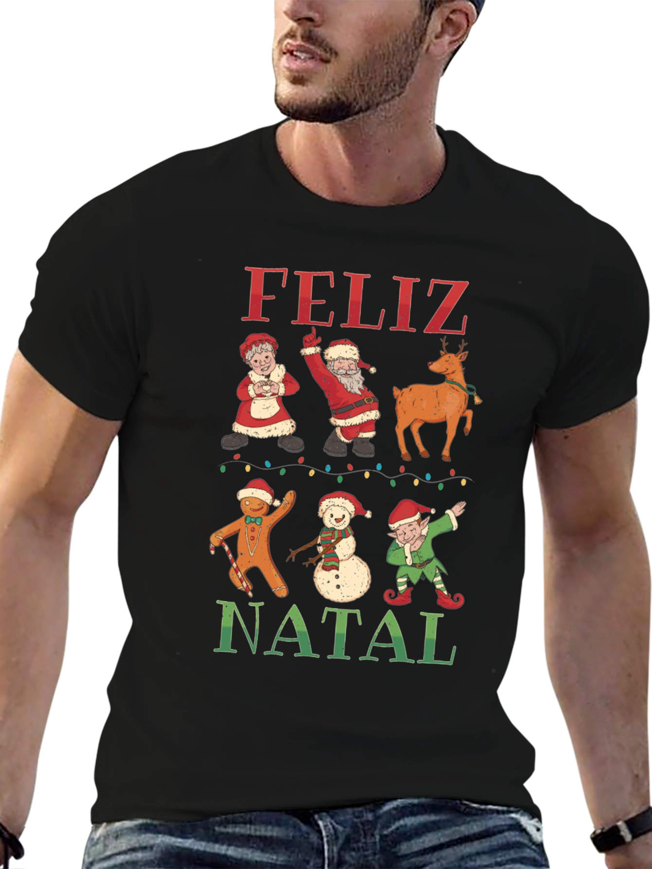 Feliz Natal Christmas Graphic Tee