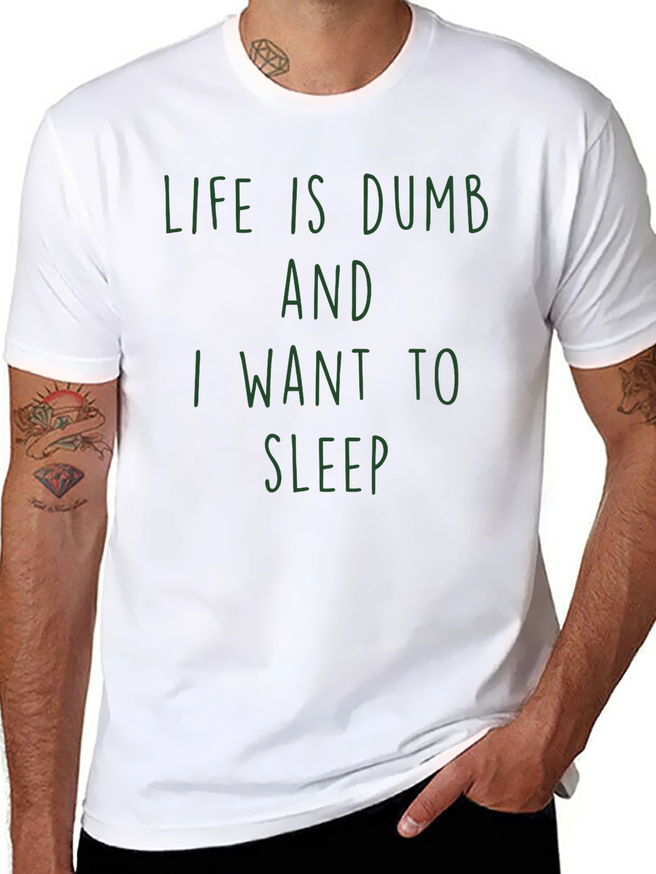 Life is Dumb T-Shirt - Mens Funny Graphic Tee