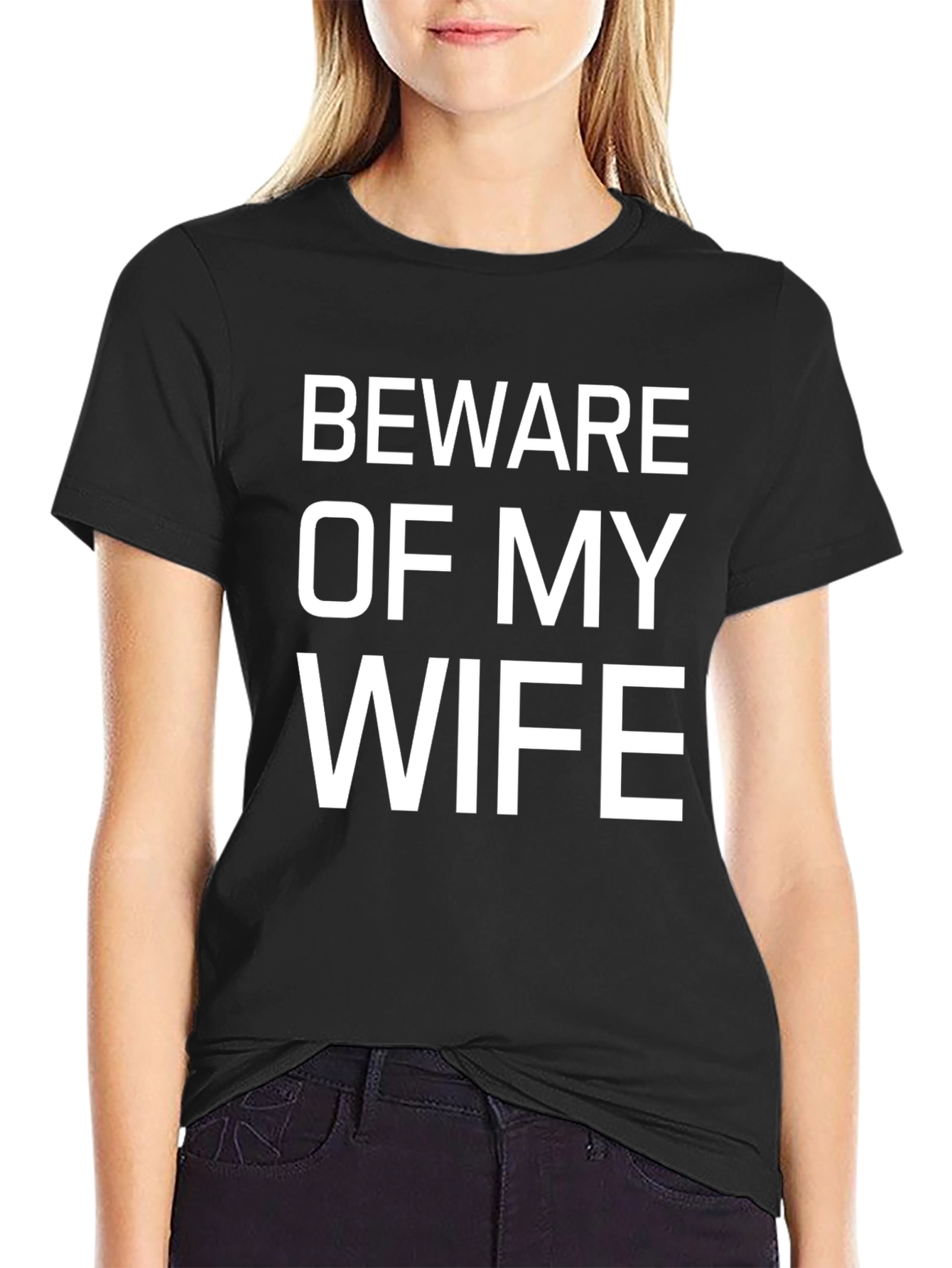 Beware of My Wife Funny Graphic Tee