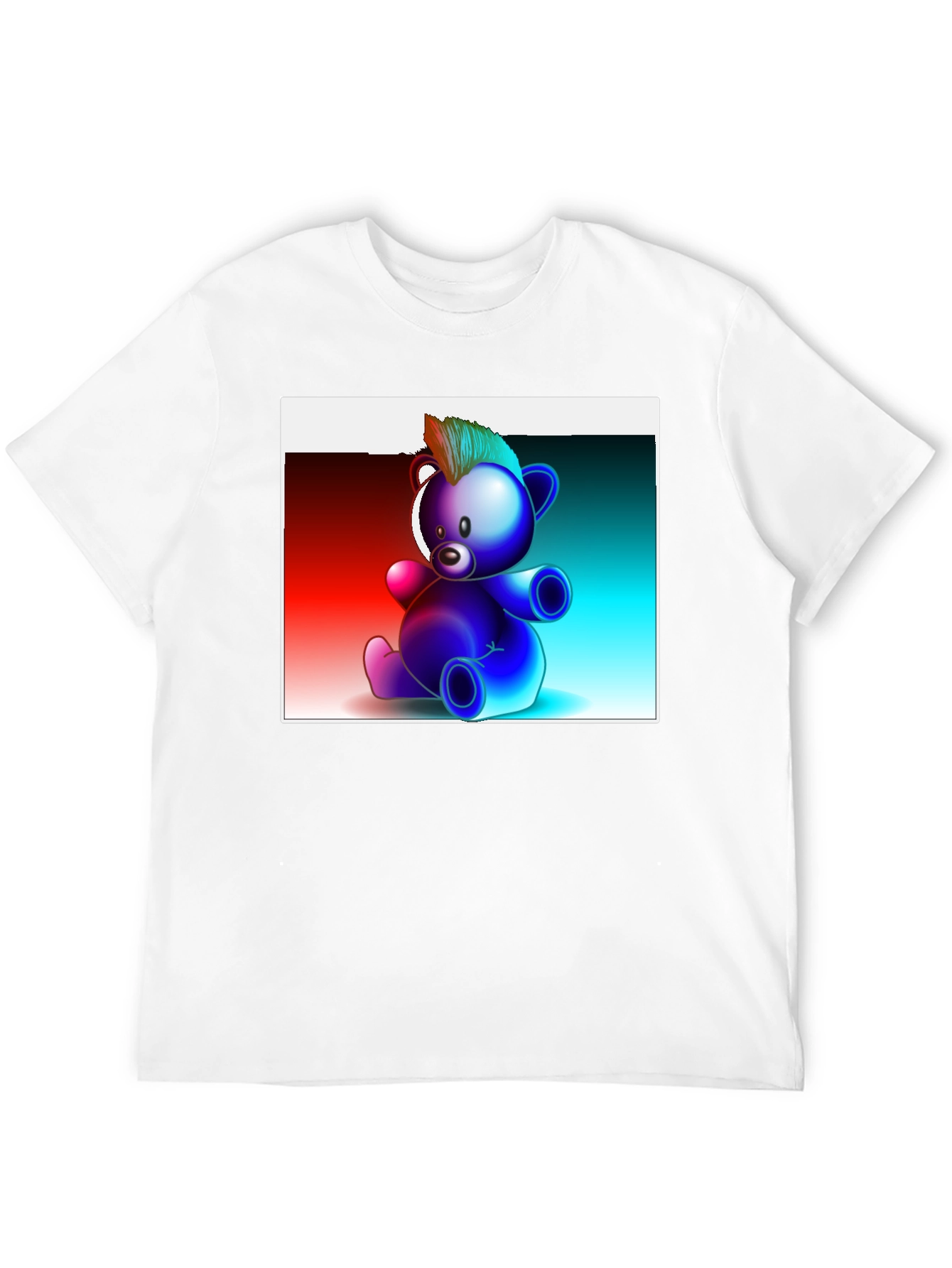 Cool Graphic Bear T-Shirt - Black