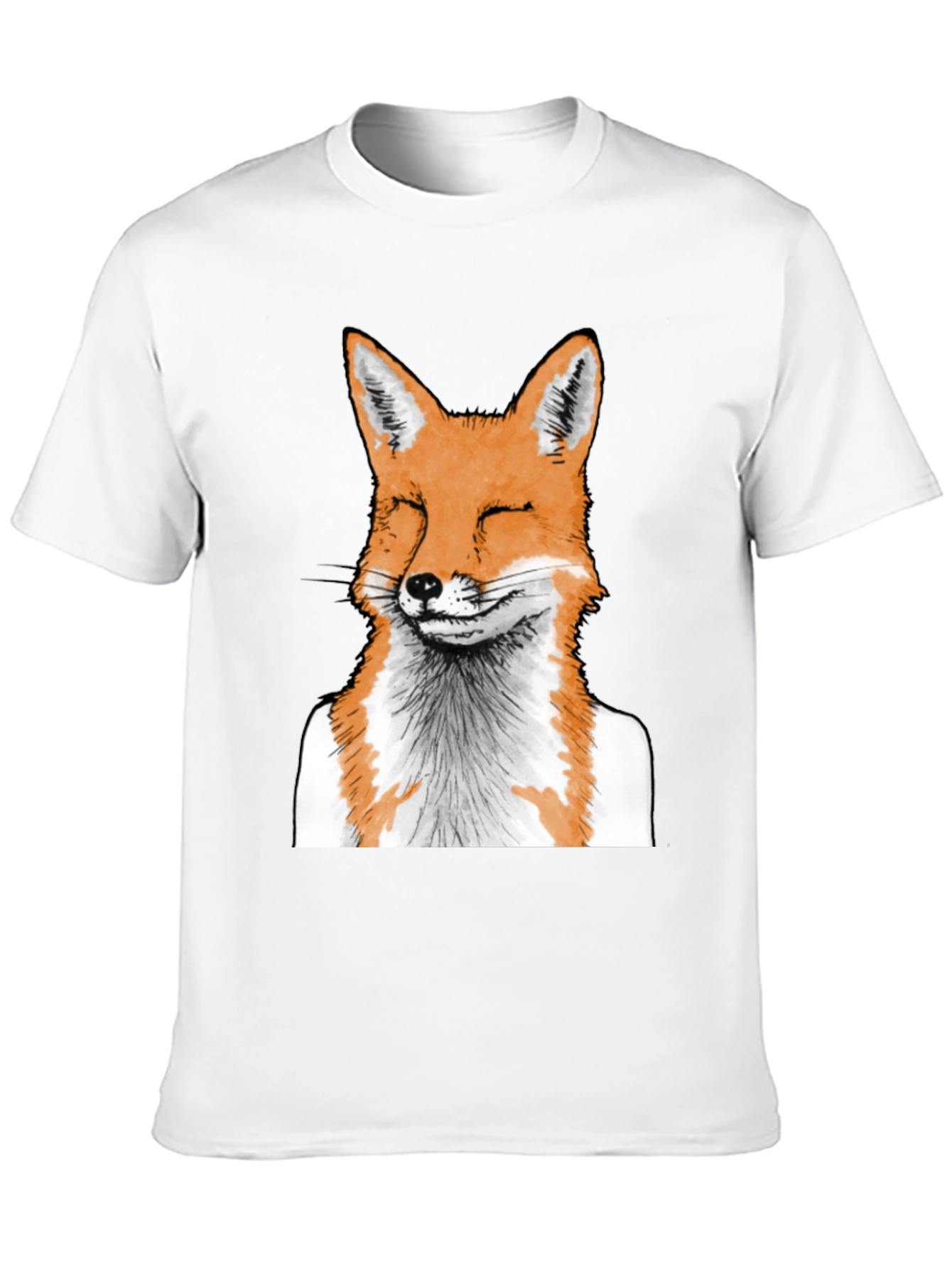 Fox Graphic Tee - Unique Animal Print T-Shirt