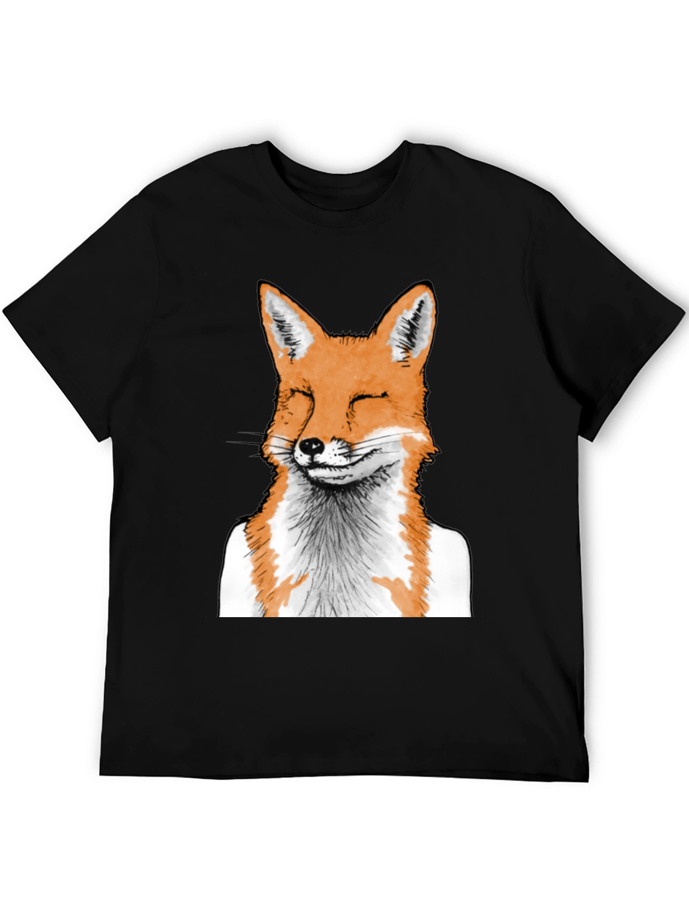 Fox Graphic Tee - Unique Animal Print T-Shirt