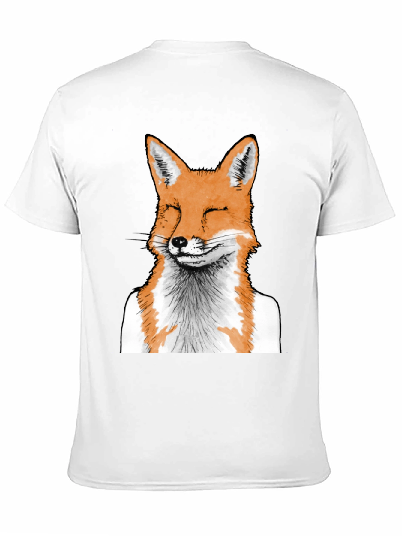 Fox Graphic Tee - Unique Animal Print T-Shirt