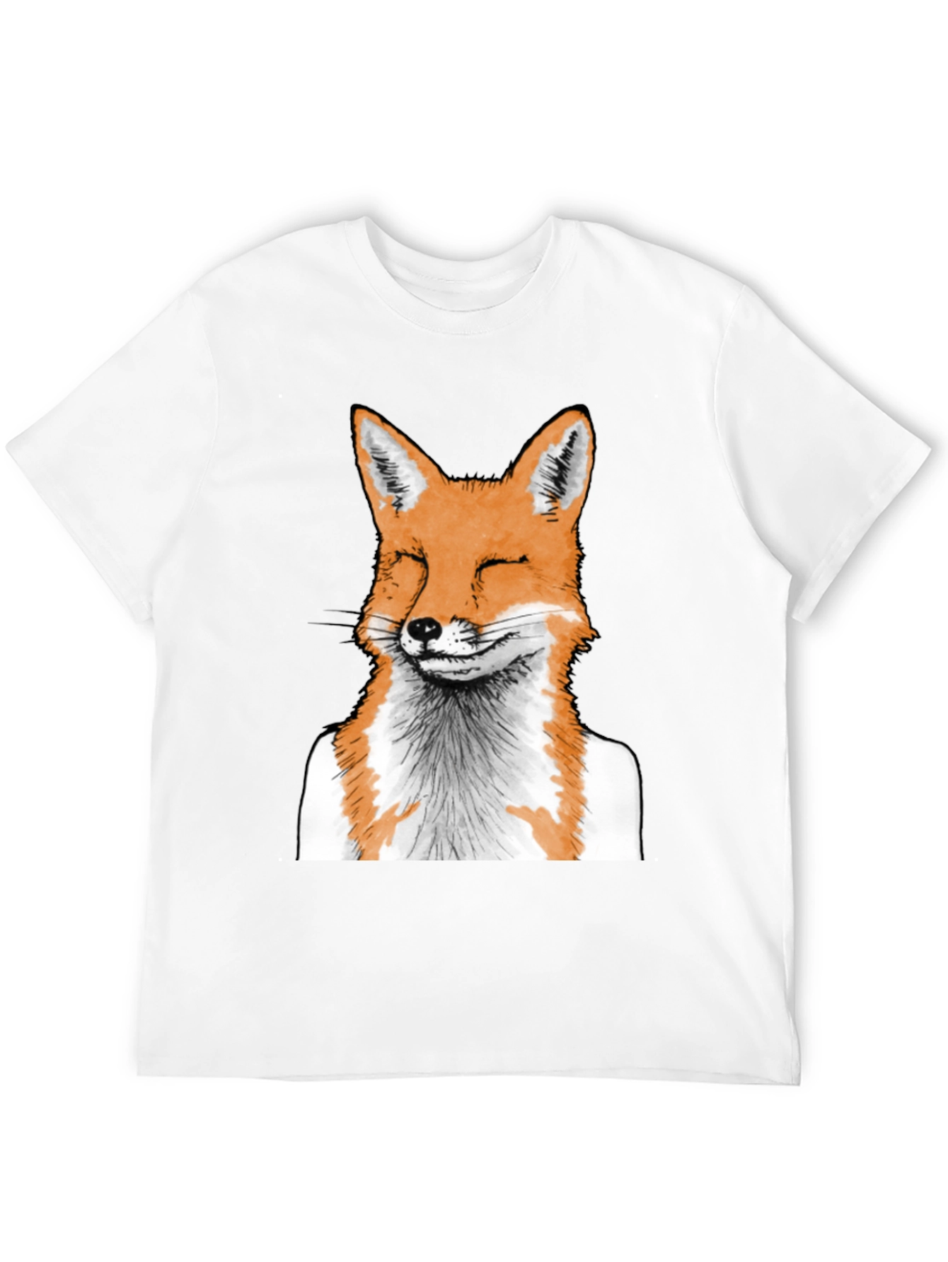 Fox Graphic Tee - Unique Animal Print T-Shirt