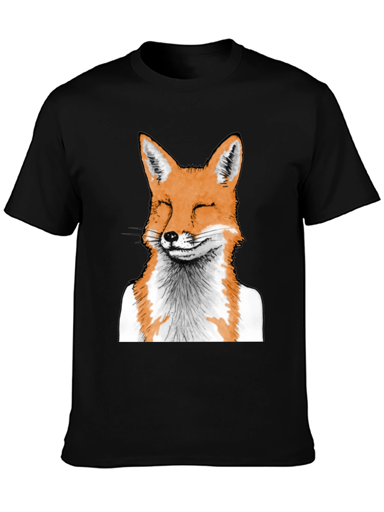 Fox Graphic Tee - Unique Animal Print T-Shirt