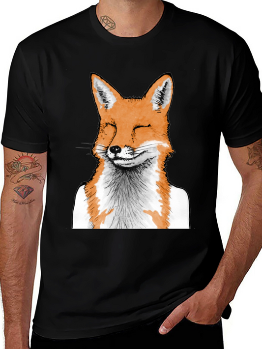 Fox Graphic Tee - Unique Animal Print T-Shirt