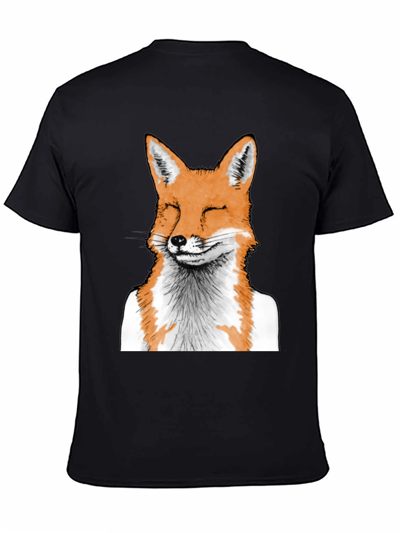 Fox Graphic Tee - Unique Animal Print T-Shirt