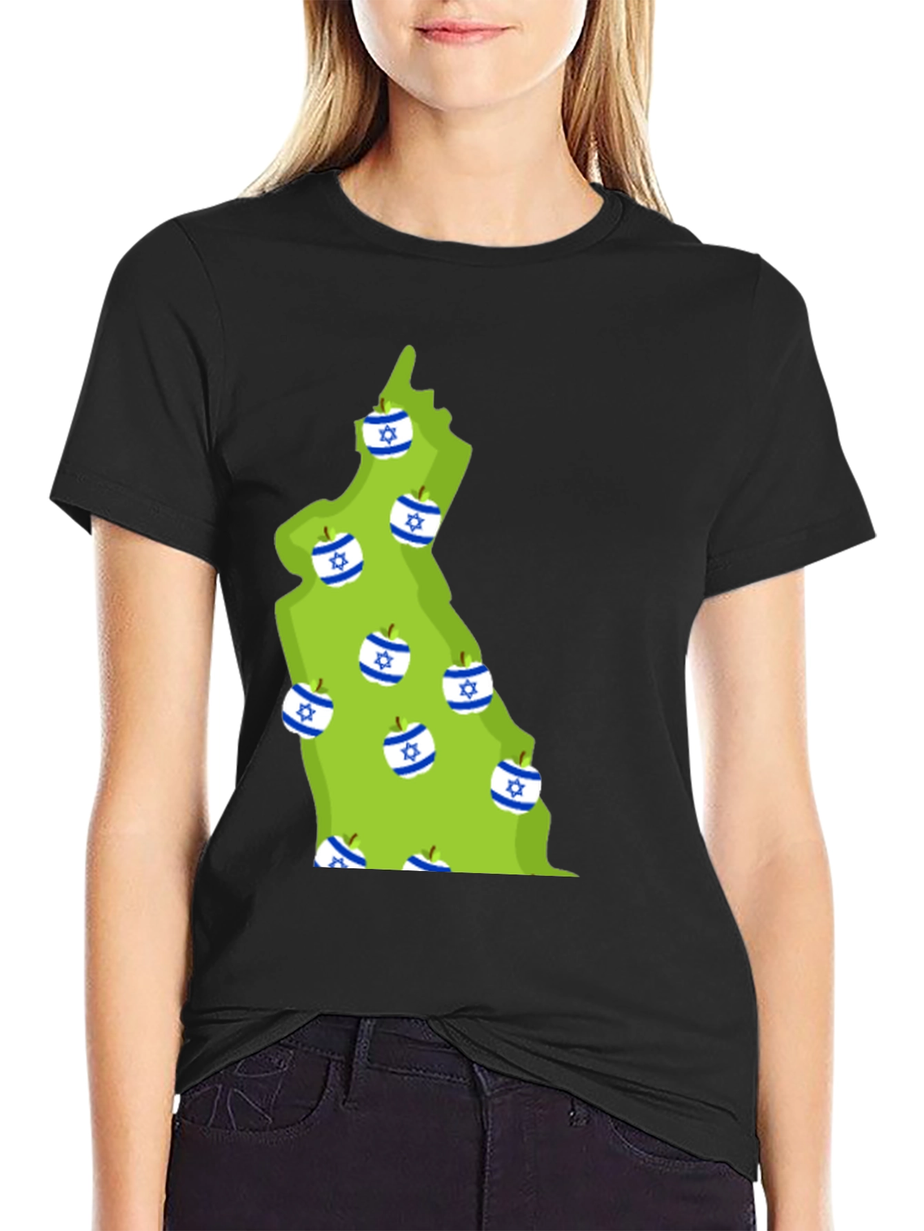 Israel Map Apple T-Shirt