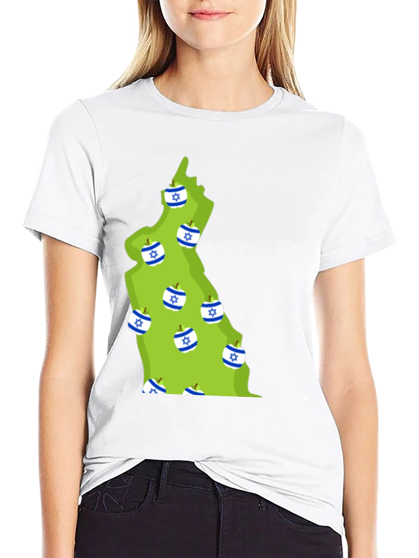 Israel Map Apple T-Shirt
