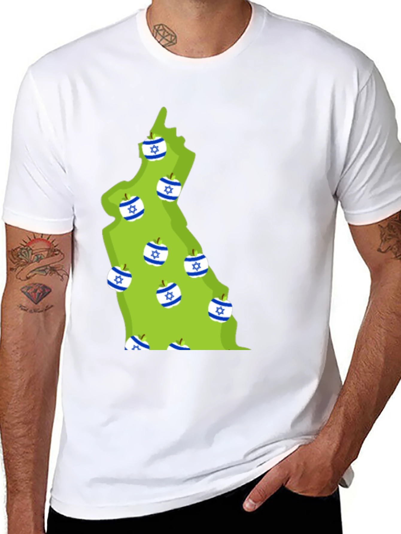 Israel Map Apple T-Shirt