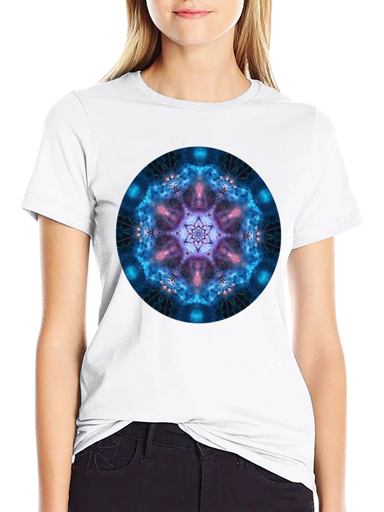 Galaxy Mandala Black T-Shirt