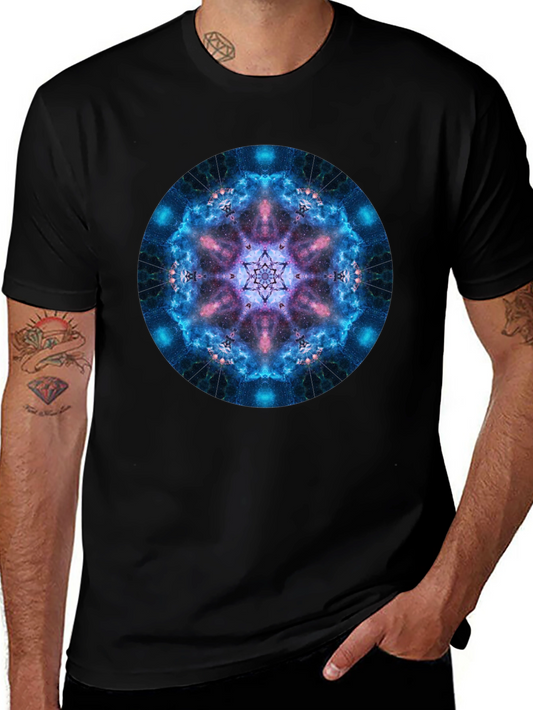 Galaxy Mandala Black T-Shirt