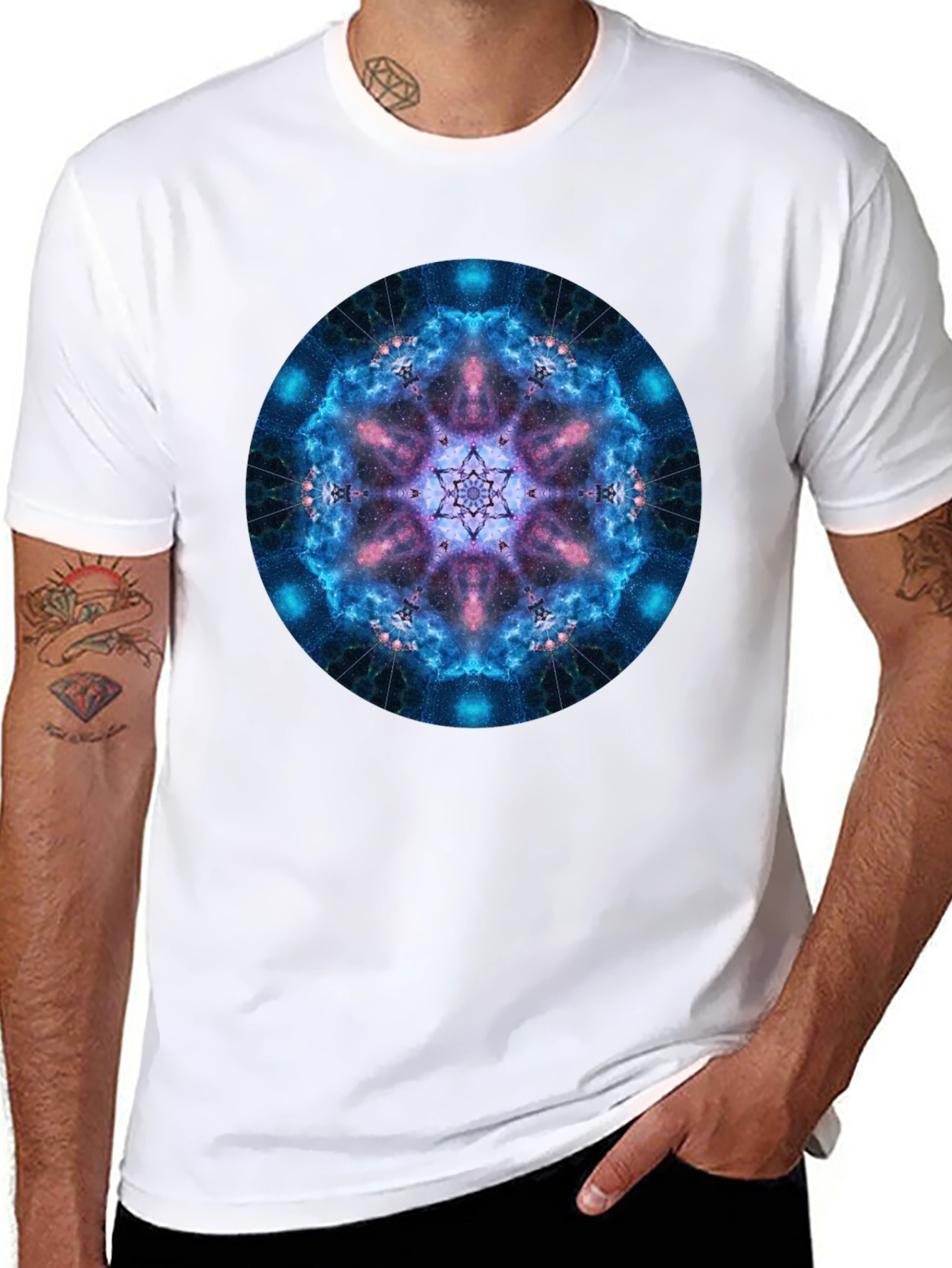 Galaxy Mandala Black T-Shirt
