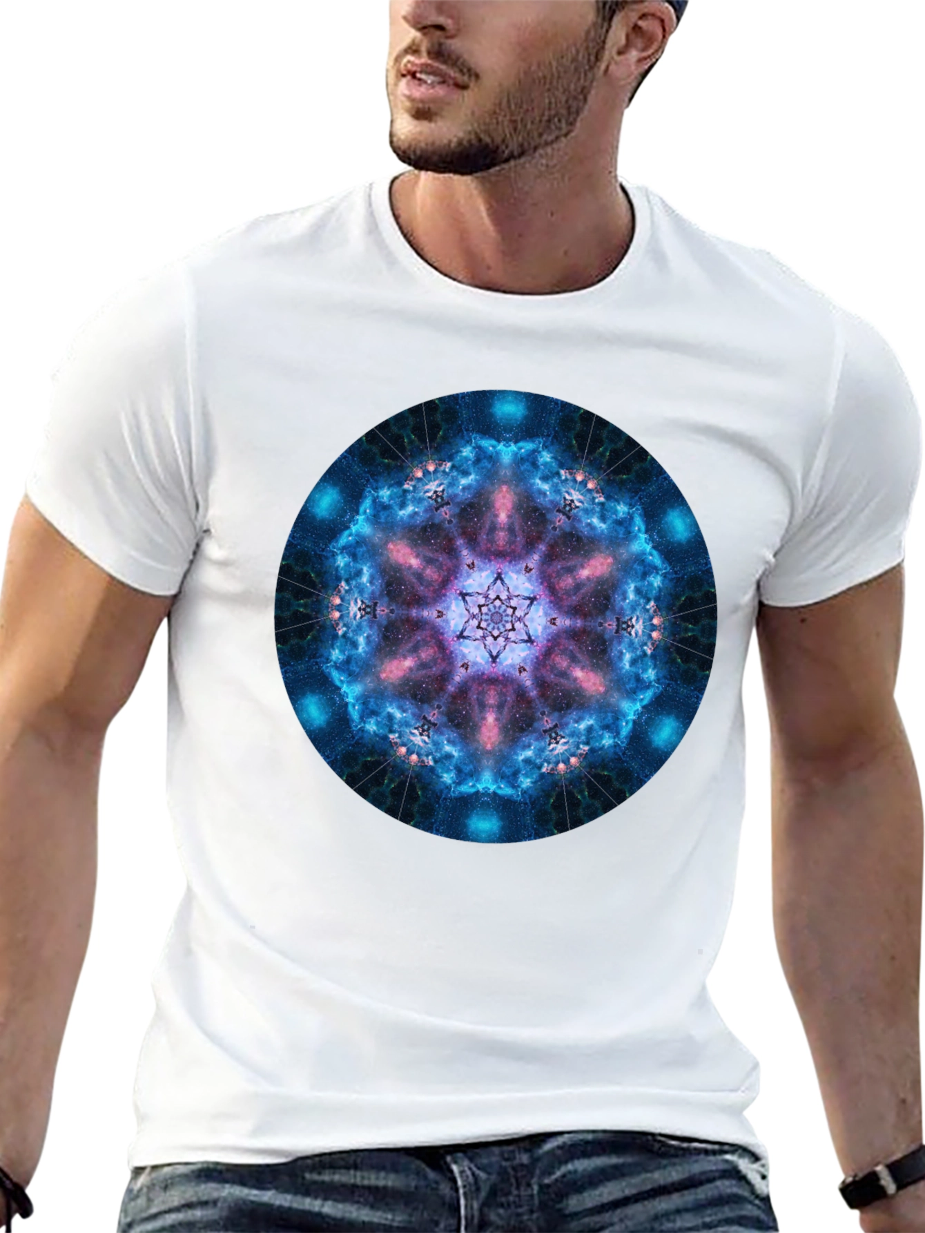 Galaxy Mandala Black T-Shirt