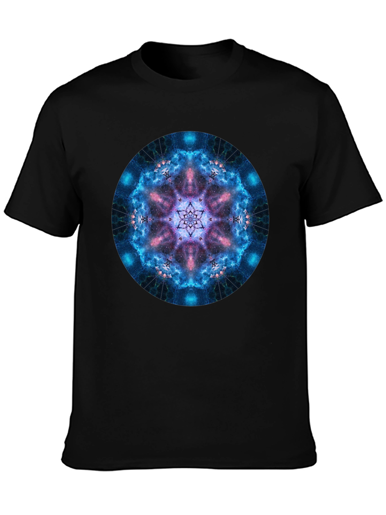 Galaxy Mandala Black T-Shirt