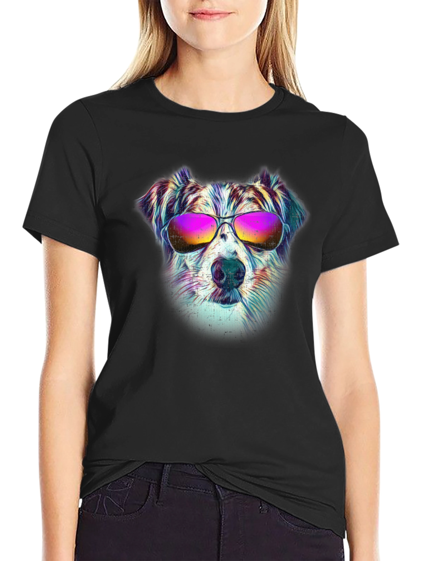 Cool Dog Graphic T-Shirt