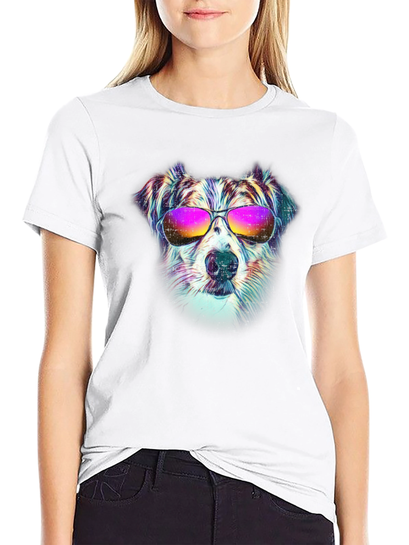 Cool Dog Graphic T-Shirt