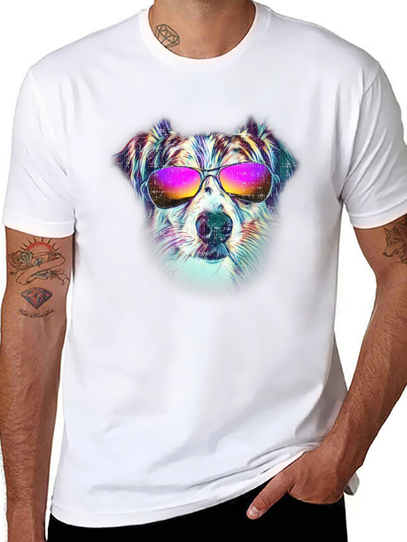 Cool Dog Graphic T-Shirt