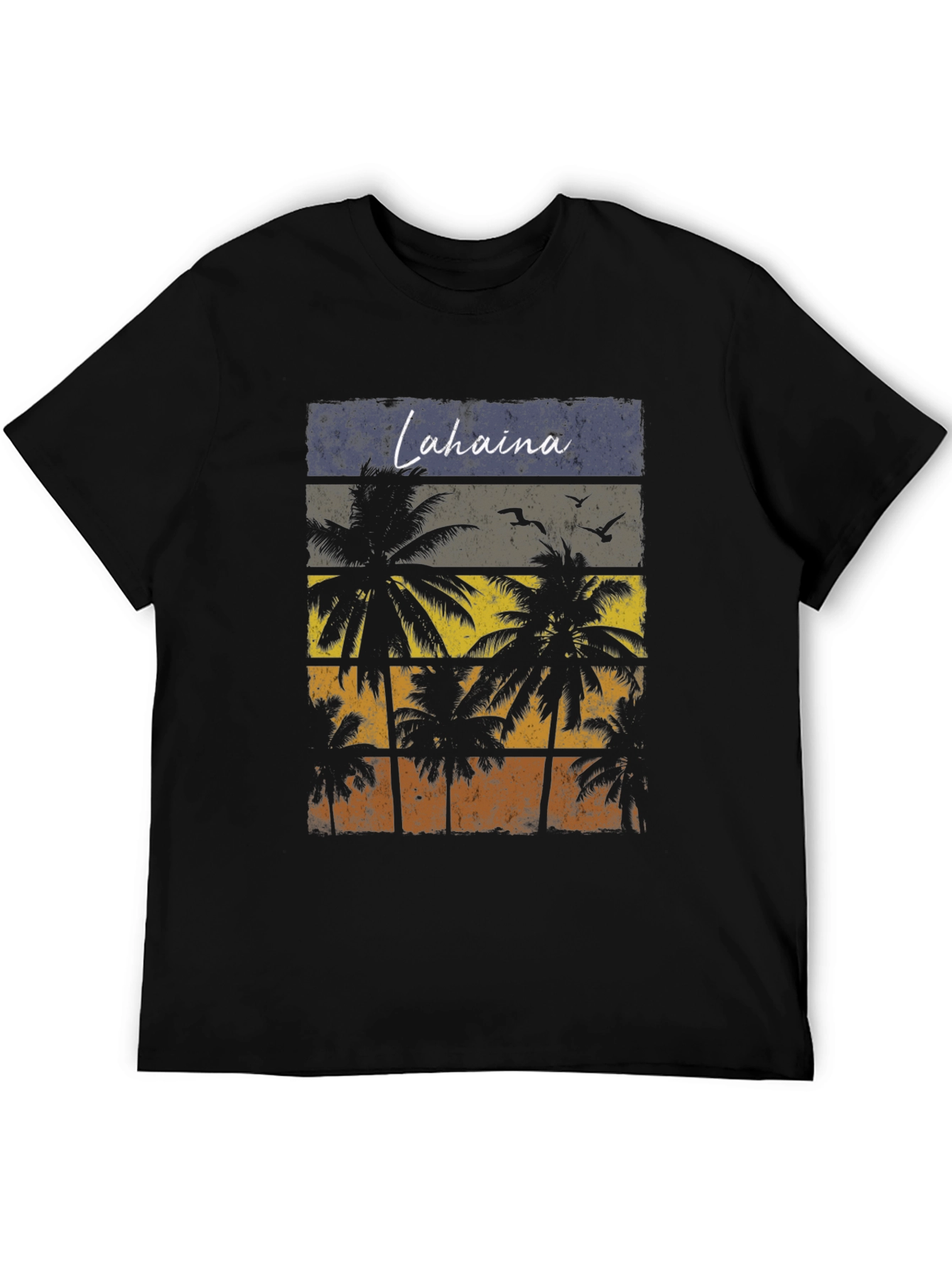 Lahaina Palm Tree Graphic T-Shirt - Retro Beach Design