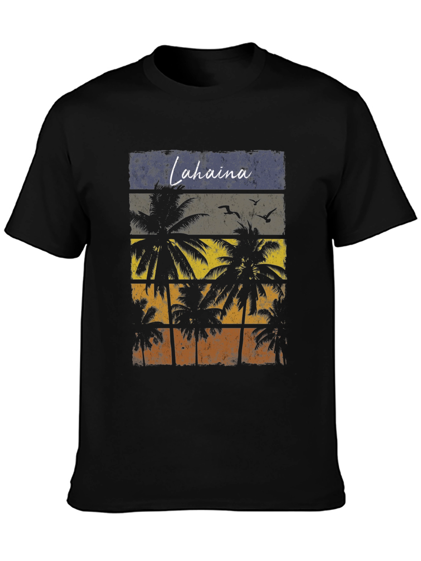 Lahaina Palm Tree Graphic T-Shirt - Retro Beach Design