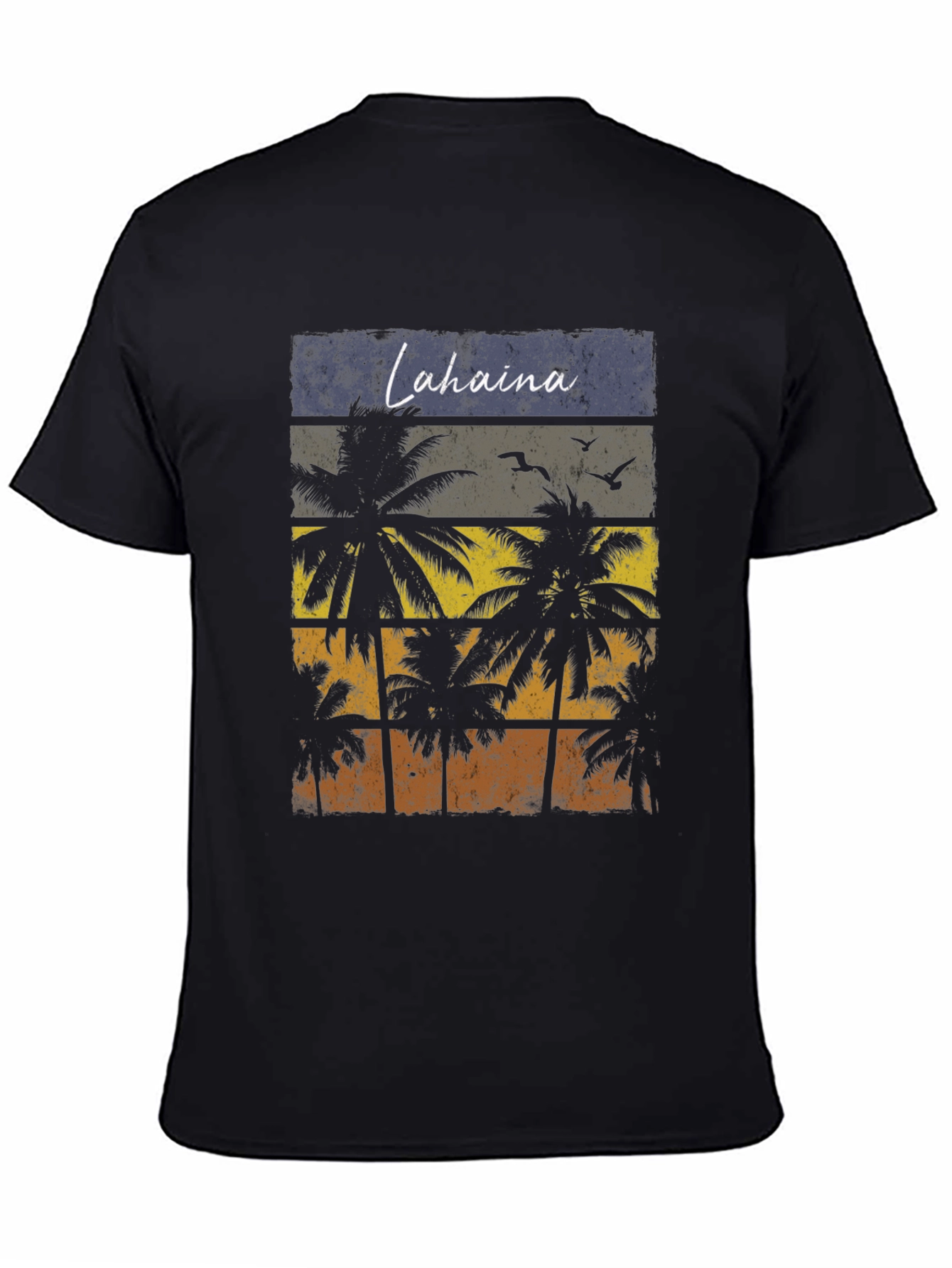 Lahaina Palm Tree Graphic T-Shirt - Retro Beach Design