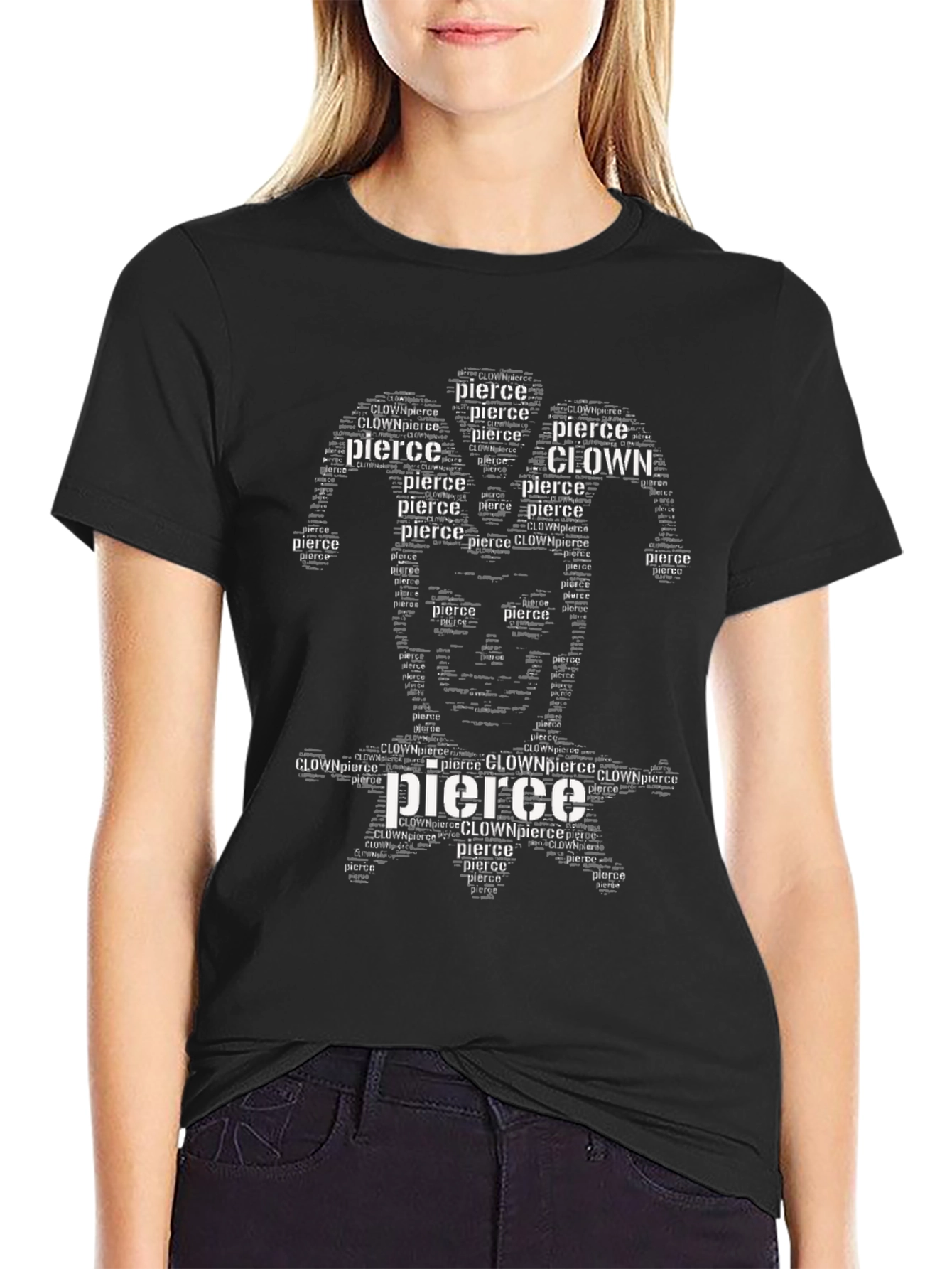 Clown Pierce Word Art Graphic T-Shirt