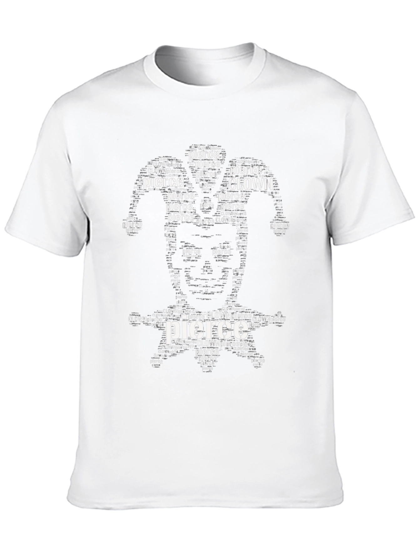 Clown Pierce Word Art Graphic T-Shirt