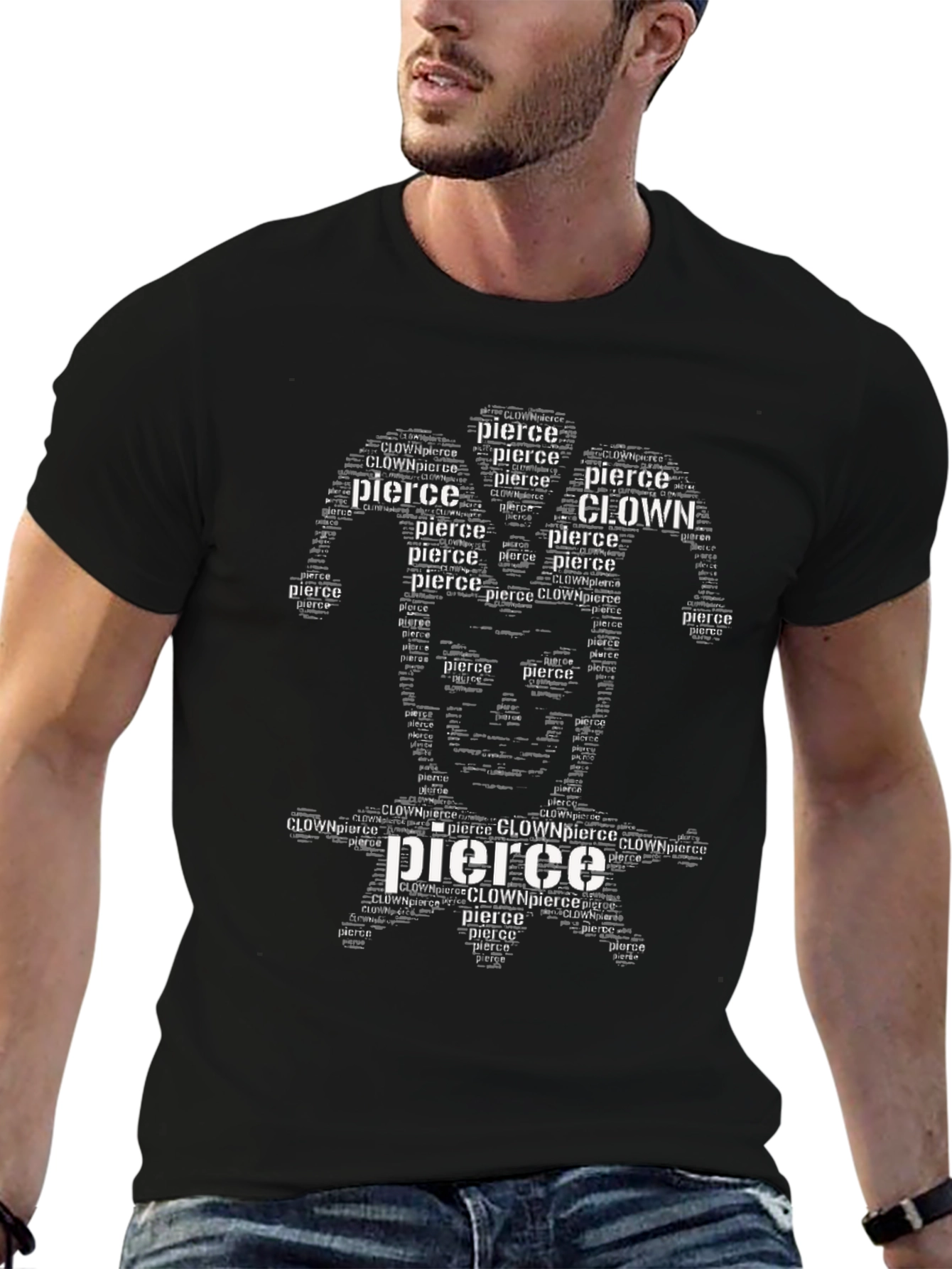 Clown Pierce Word Art Graphic T-Shirt