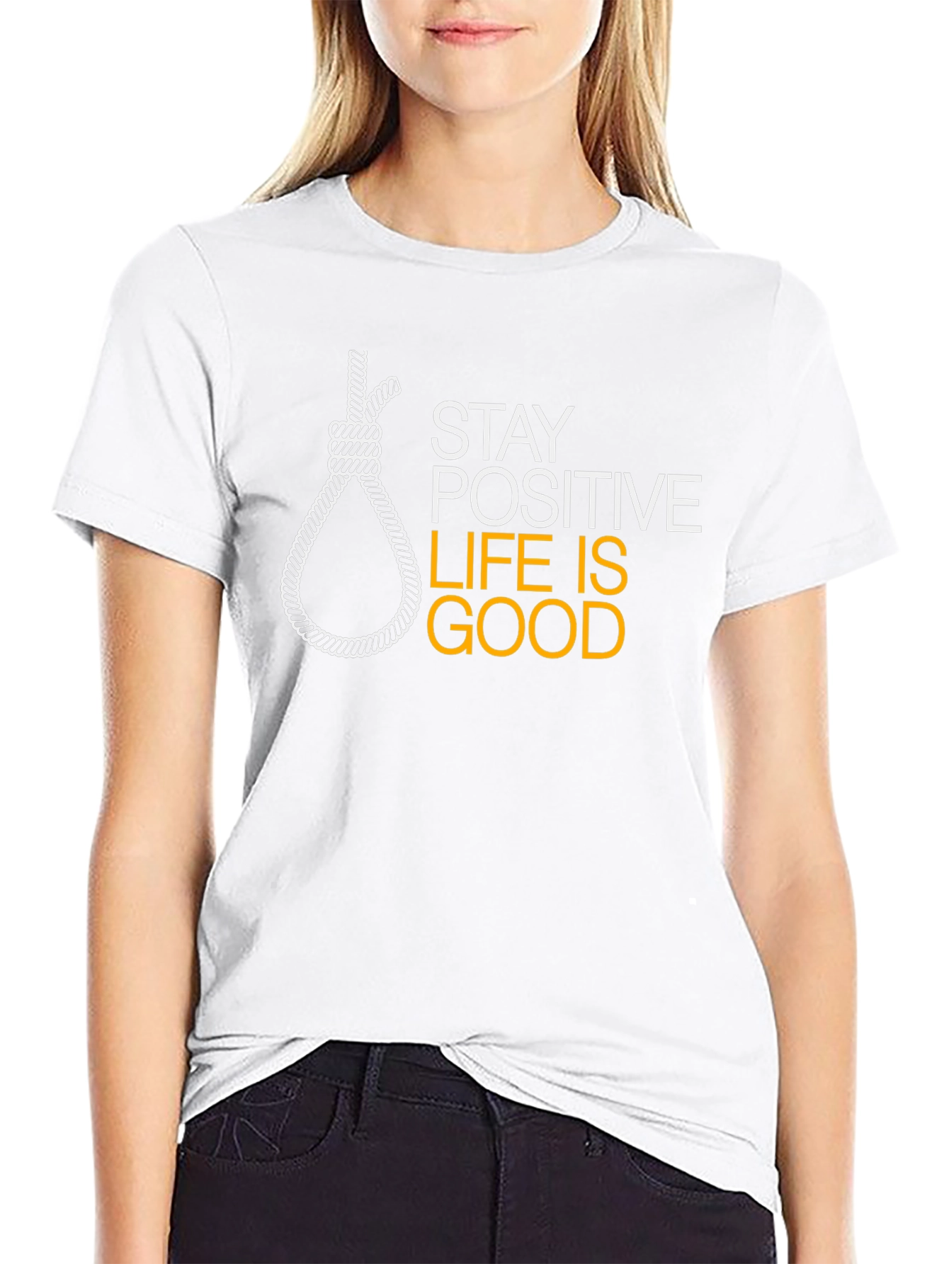 Stay Positive Funny Graphic Tee