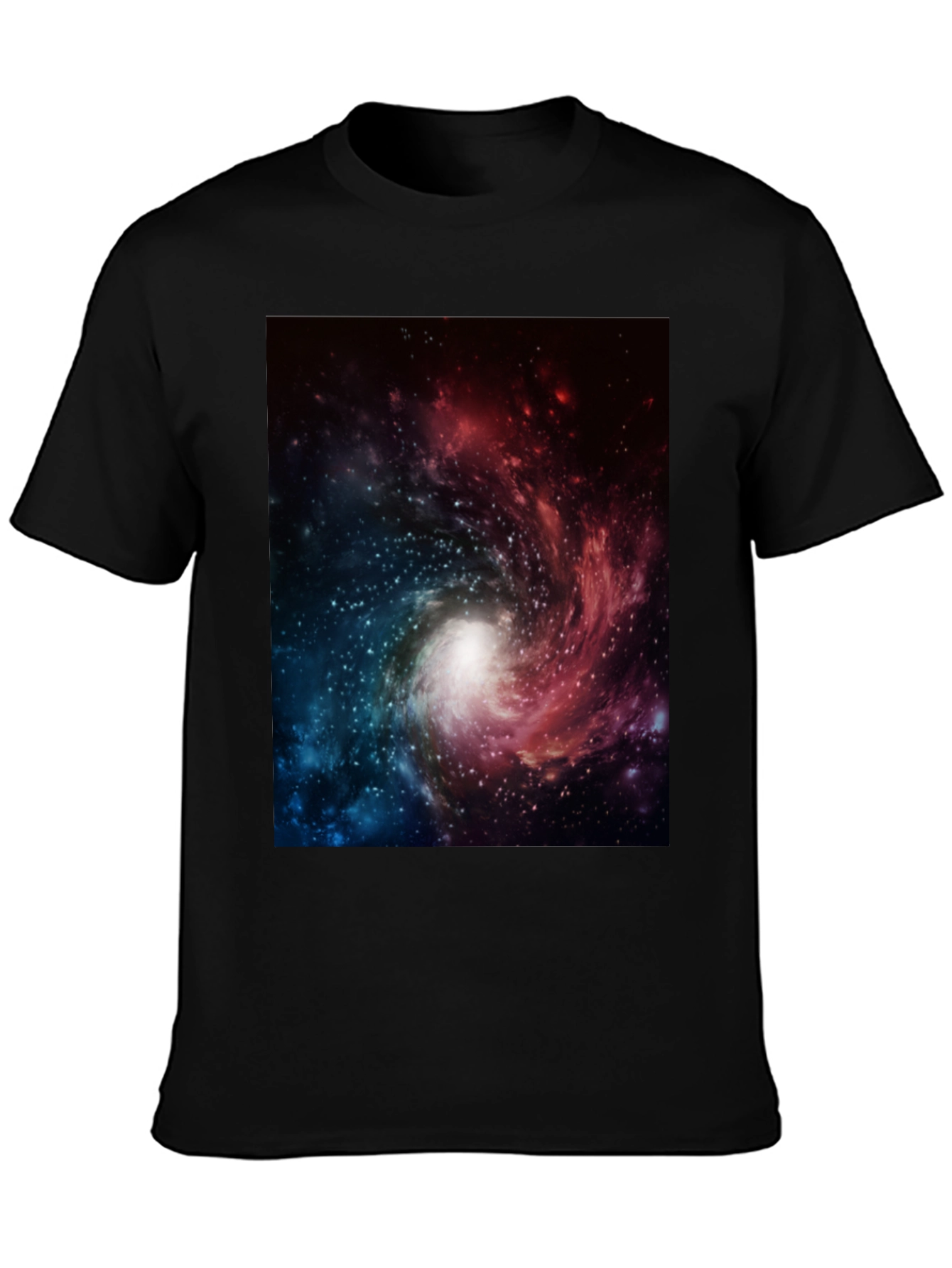 Galaxy Print Black T-Shirt