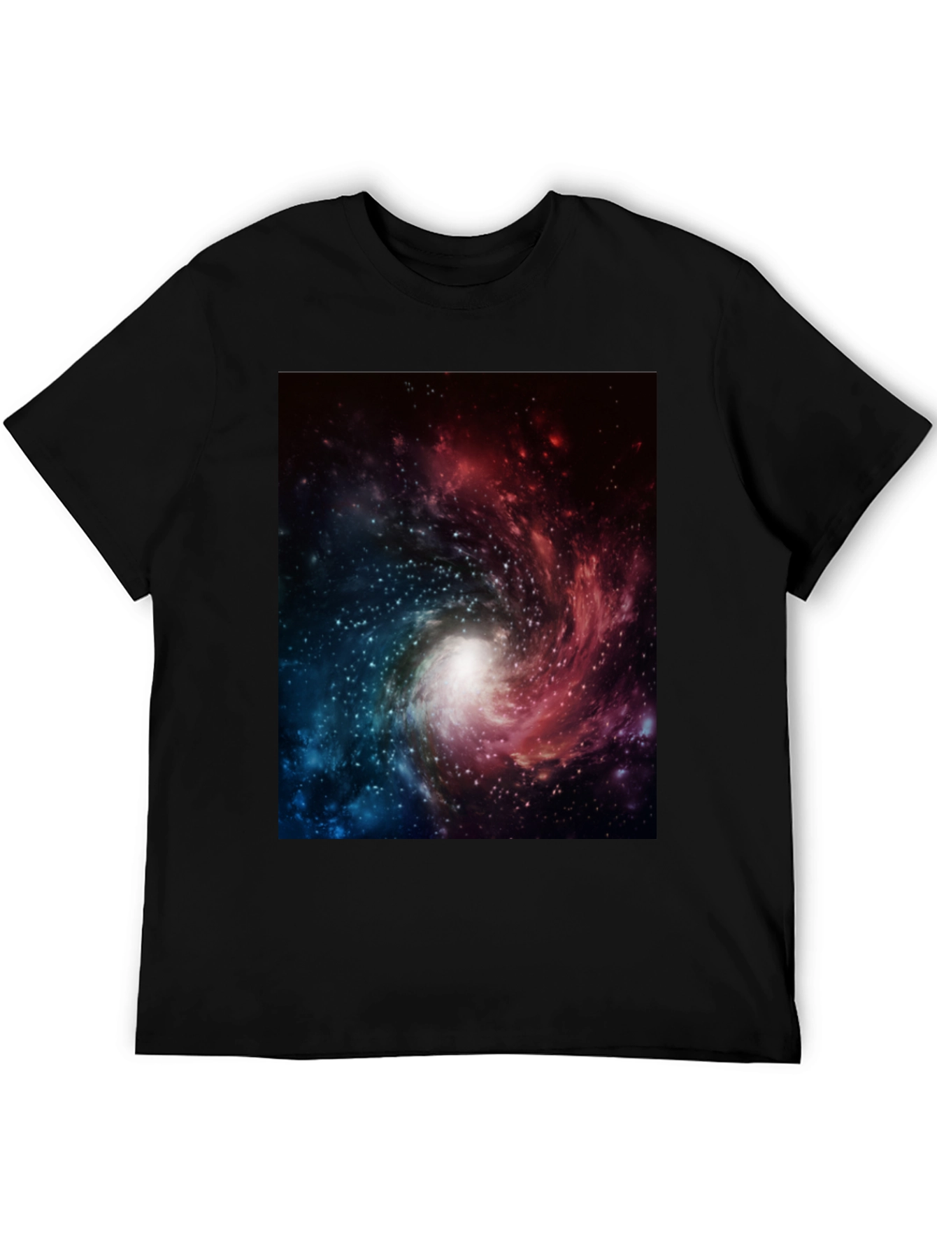 Galaxy Print Black T-Shirt