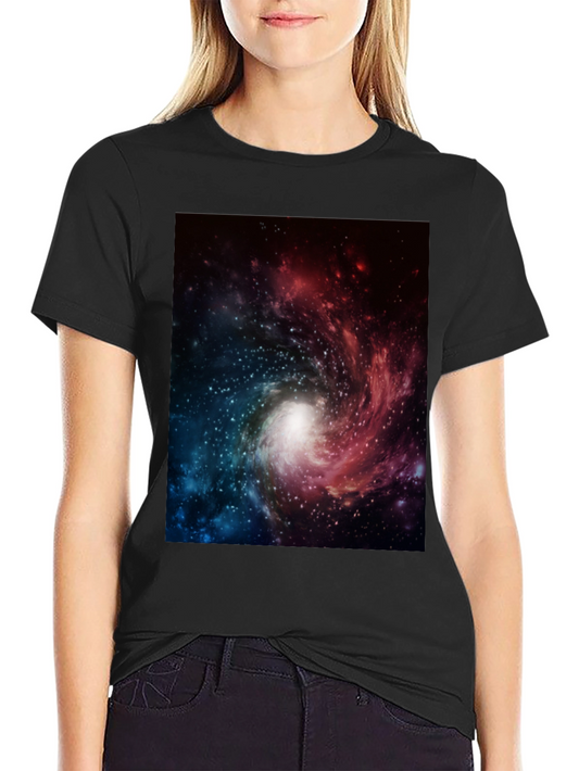 Galaxy Print Black T-Shirt
