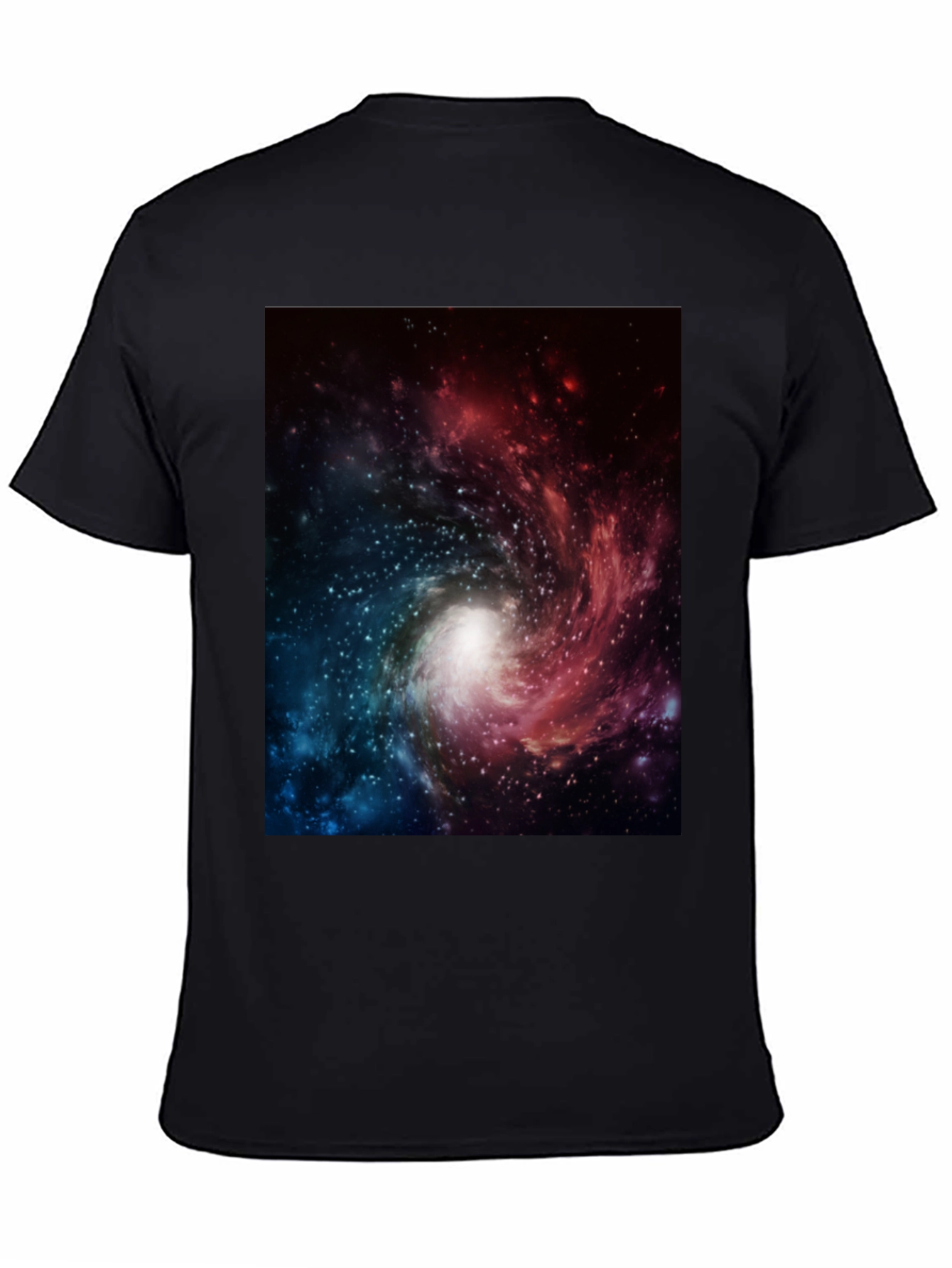 Galaxy Print Black T-Shirt