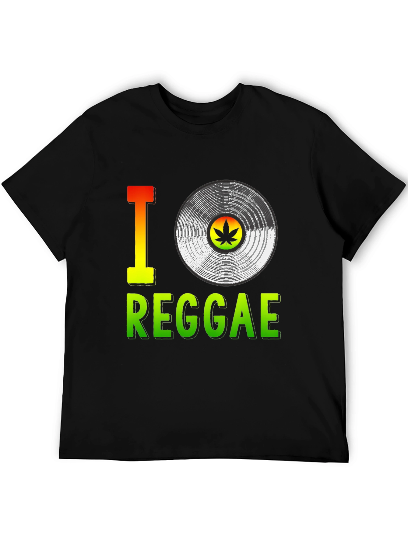 I Love Reggae T-Shirt Vinyl Graphic Tee