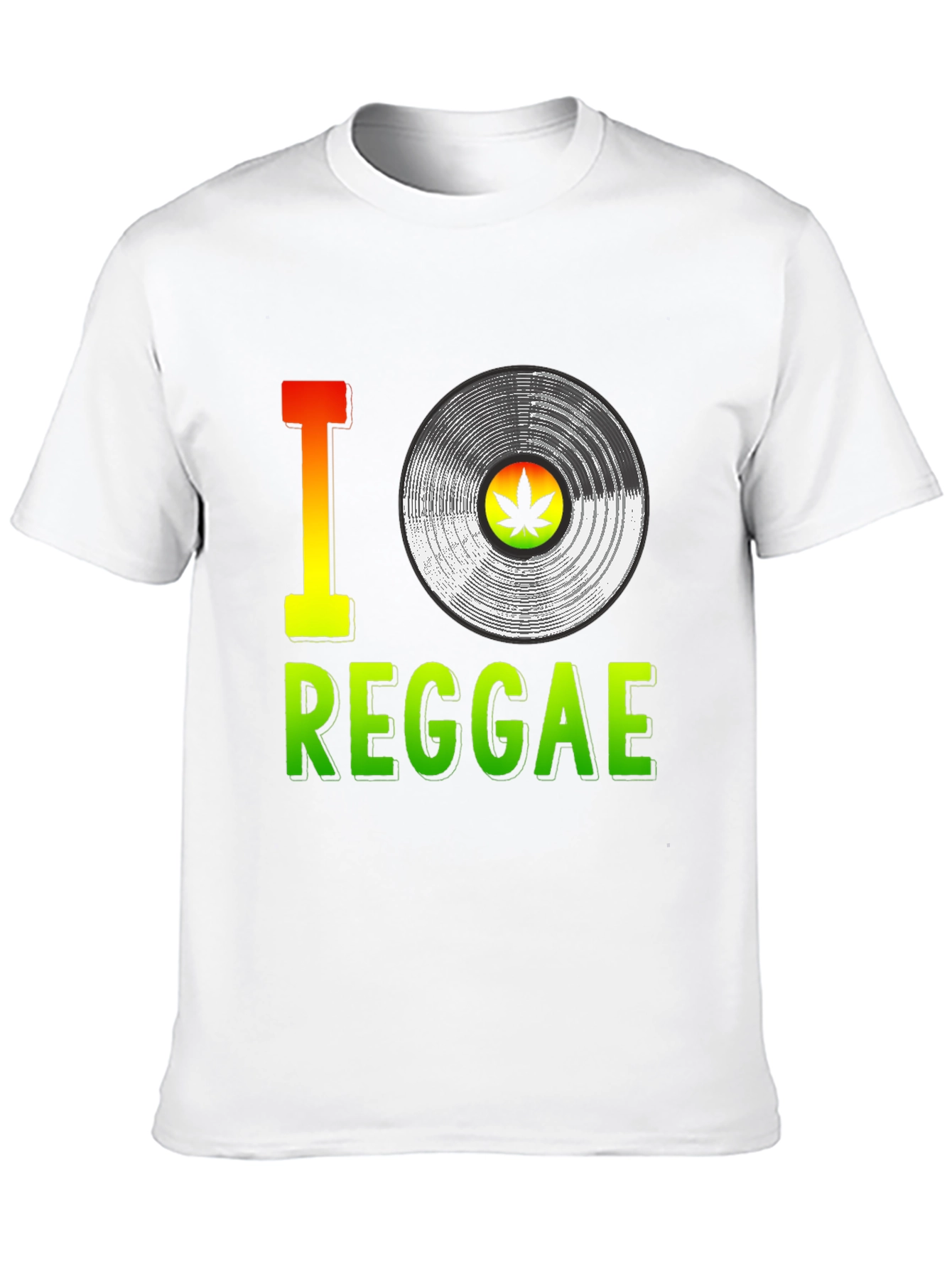 I Love Reggae T-Shirt Vinyl Graphic Tee