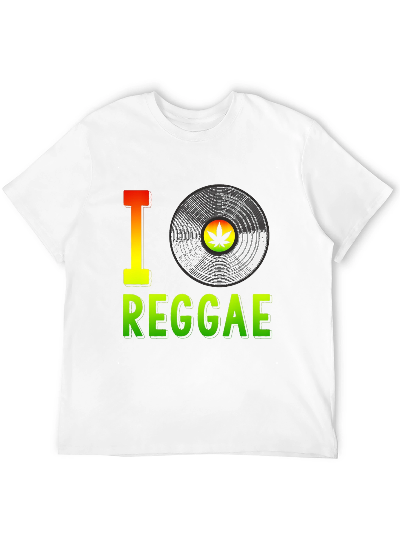I Love Reggae T-Shirt Vinyl Graphic Tee