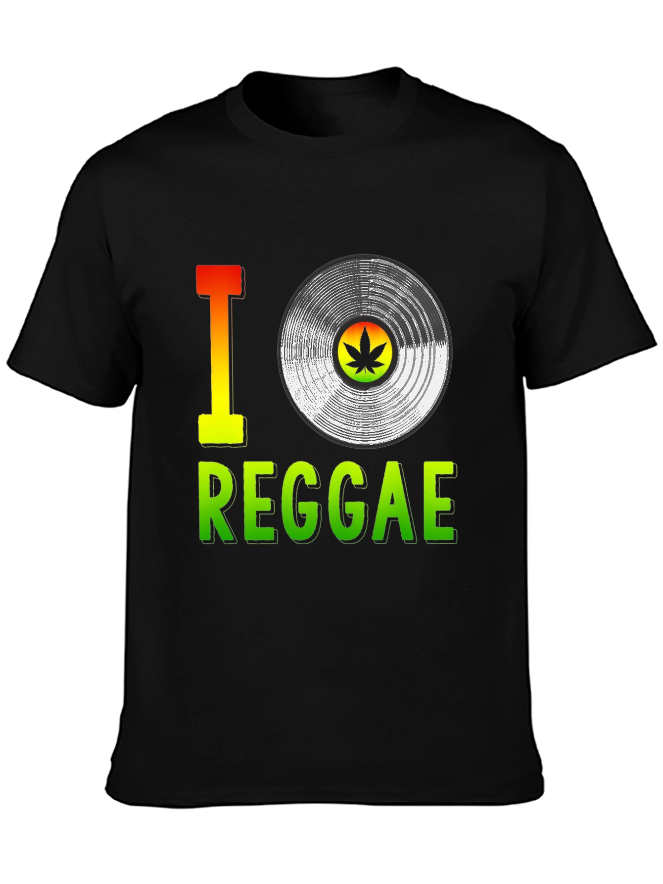 I Love Reggae T-Shirt Vinyl Graphic Tee