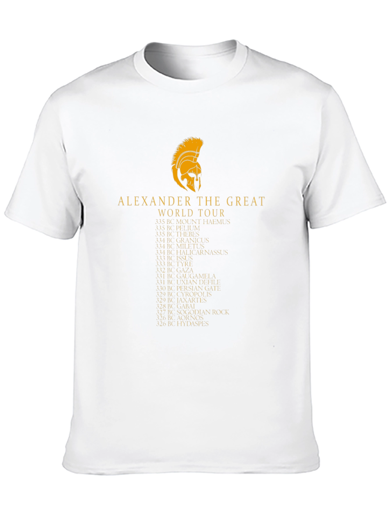 Alexander the Great World Tour Black T-Shirt