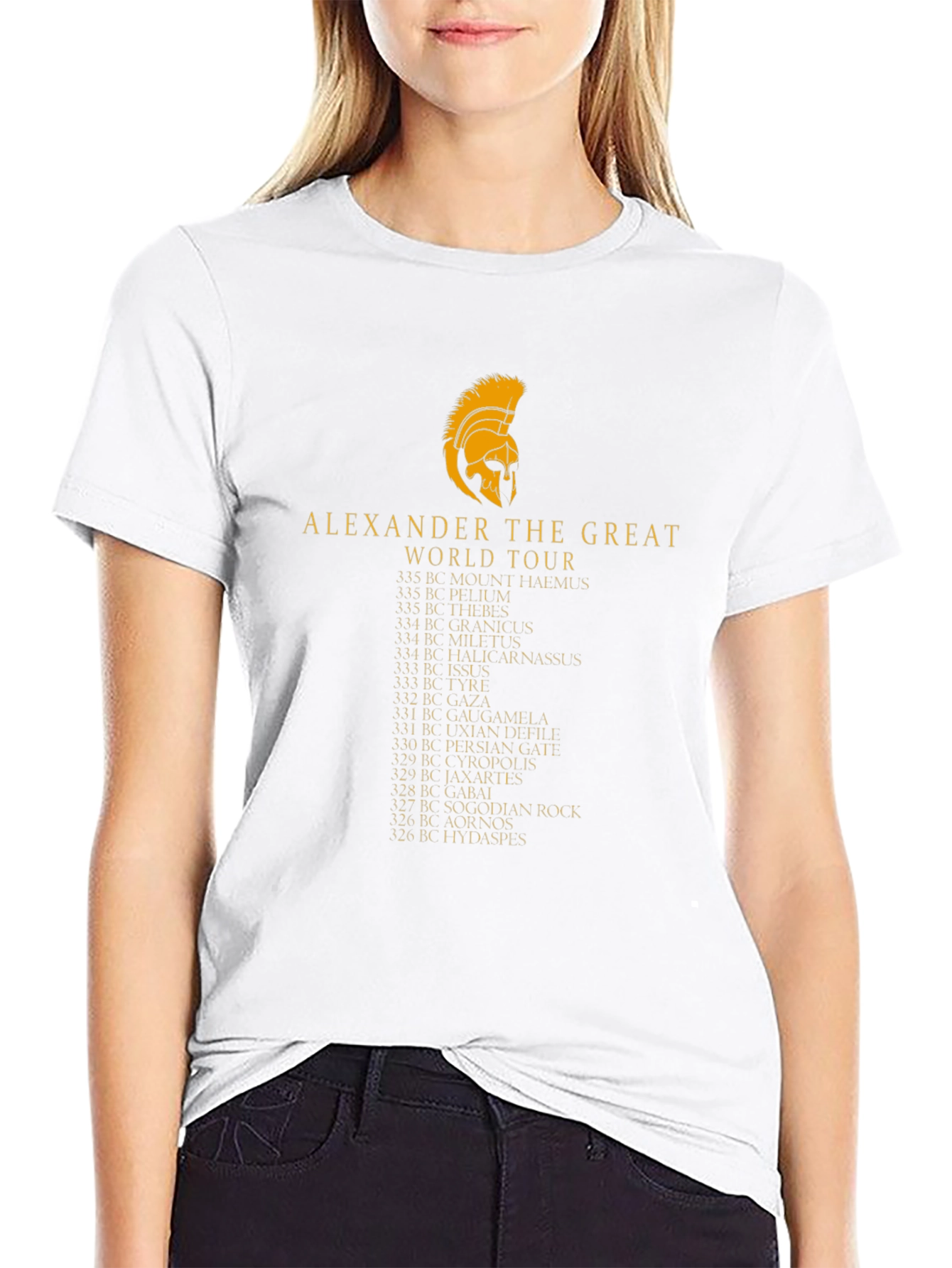 Alexander the Great World Tour Black T-Shirt