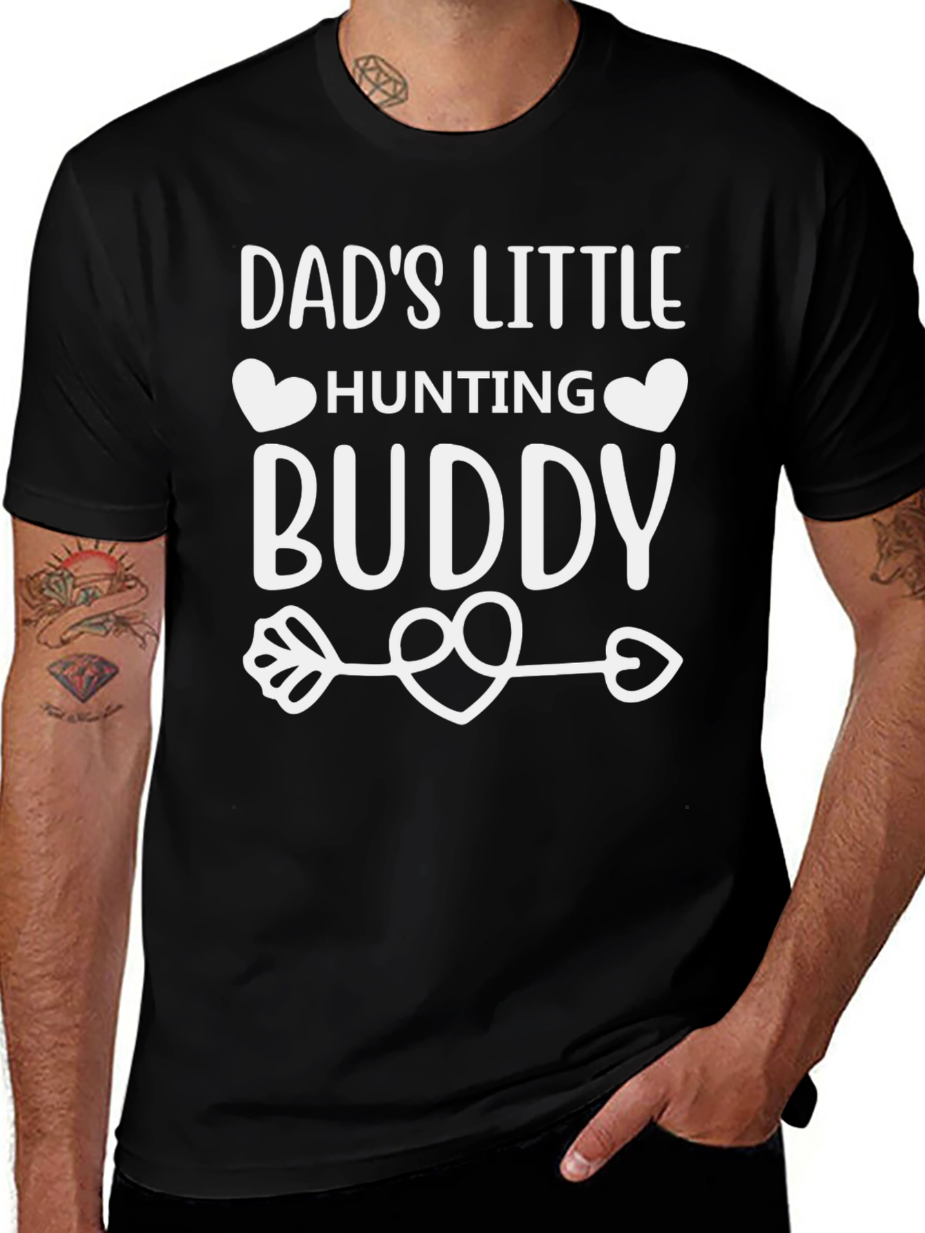 Dads Little Hunting Buddy Graphic Tee