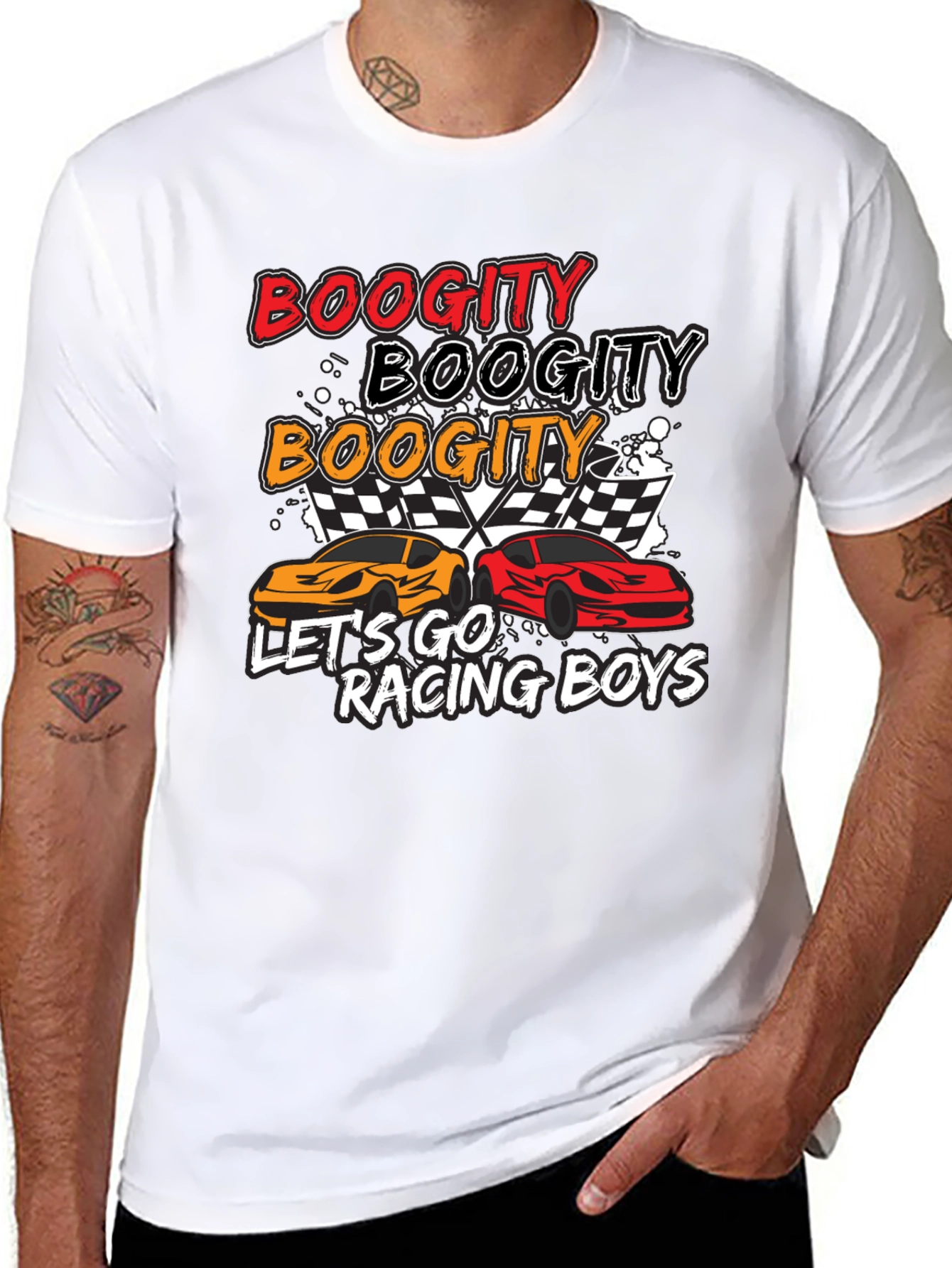 Boogity Racing T-Shirt - Lets Go Racing Boys!