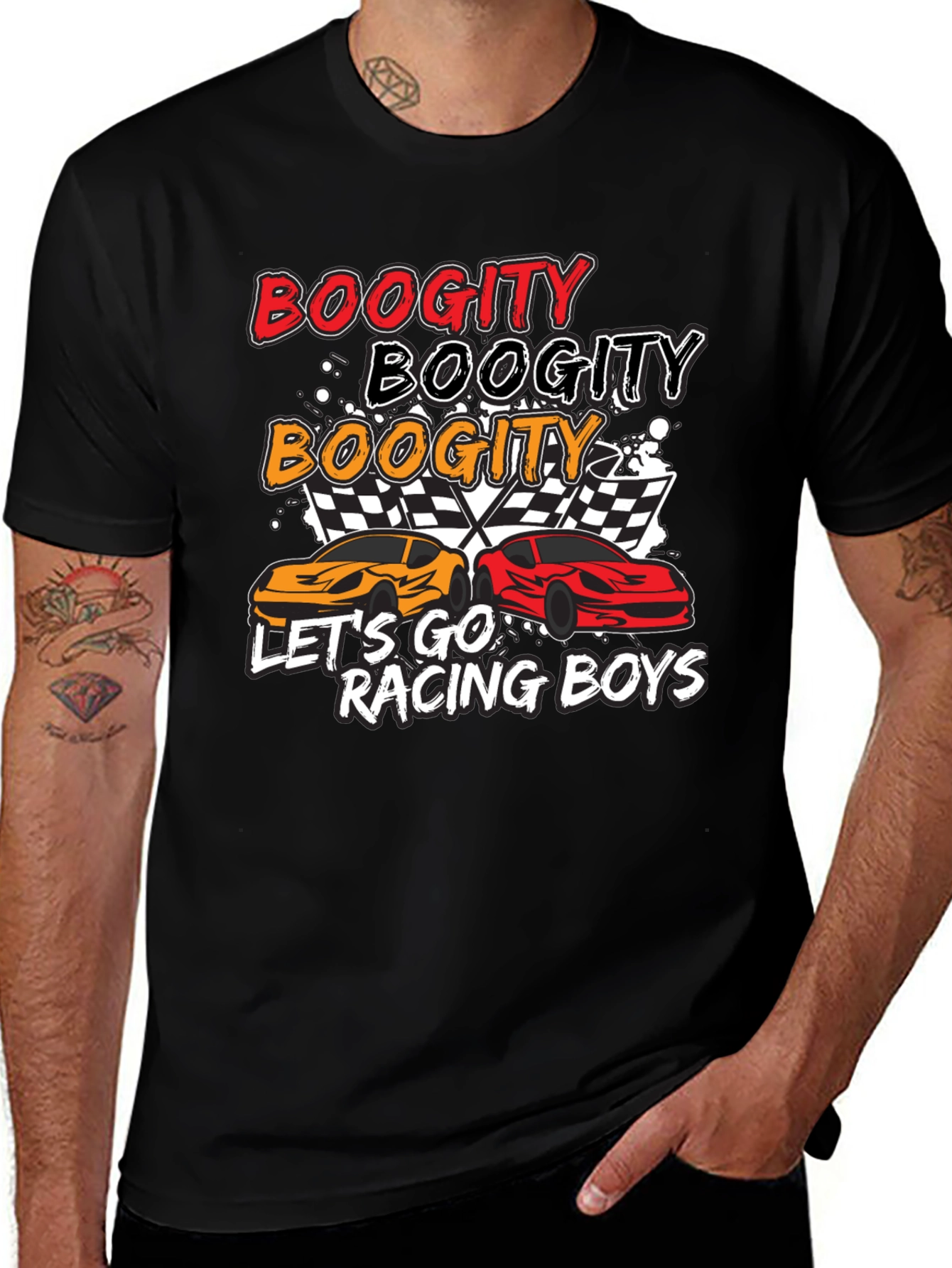 Boogity Racing T-Shirt - Lets Go Racing Boys!