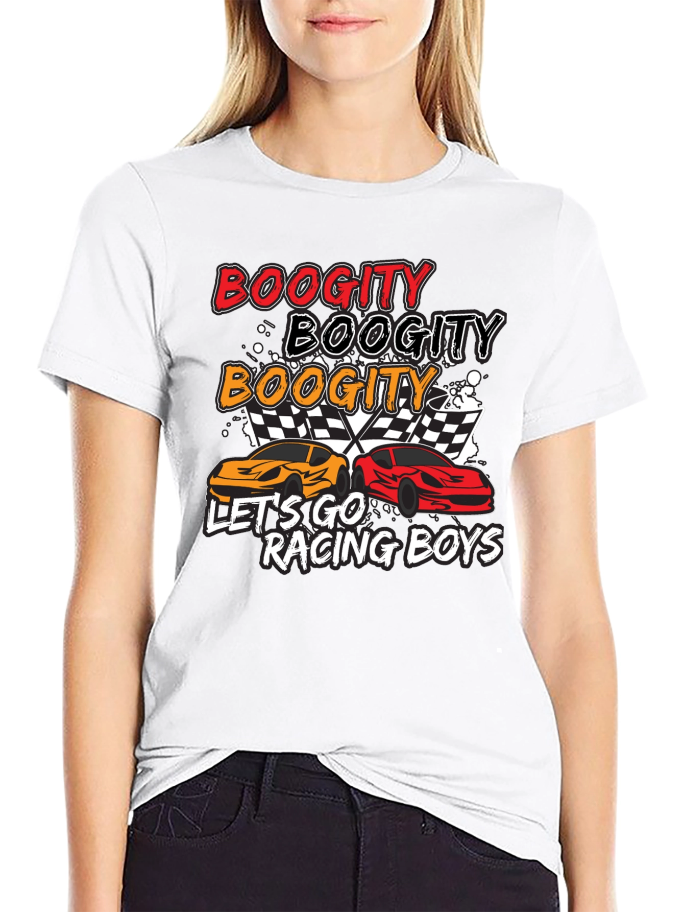 Boogity Racing T-Shirt - Lets Go Racing Boys!