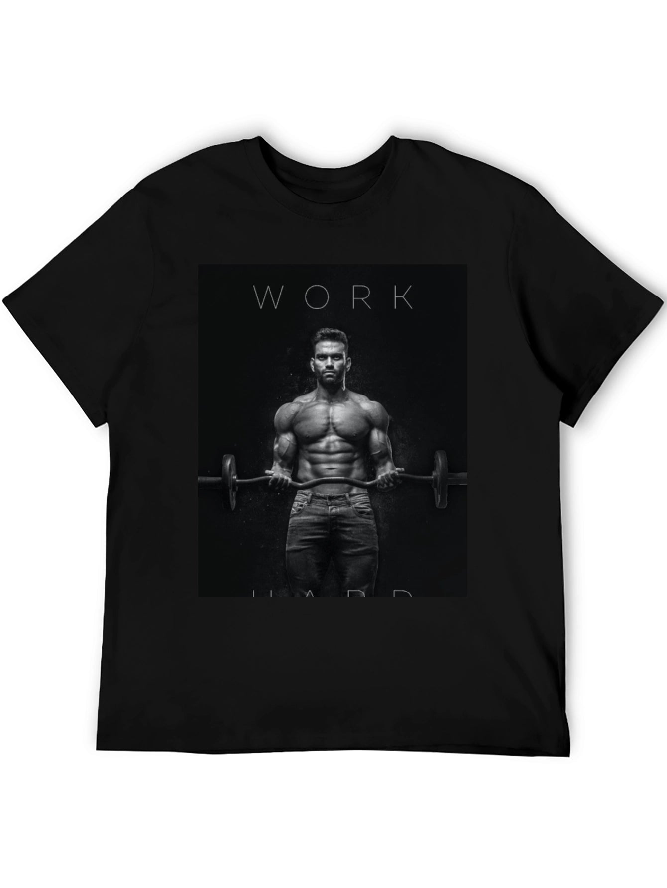 Work Hard Motivational Graphic T-Shirt