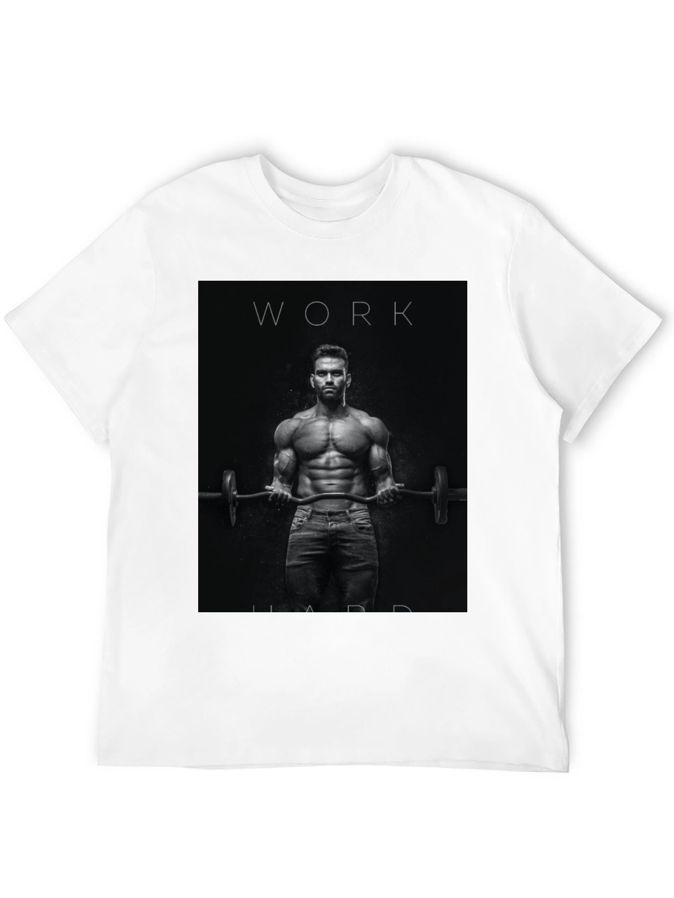 Work Hard Motivational Graphic T-Shirt