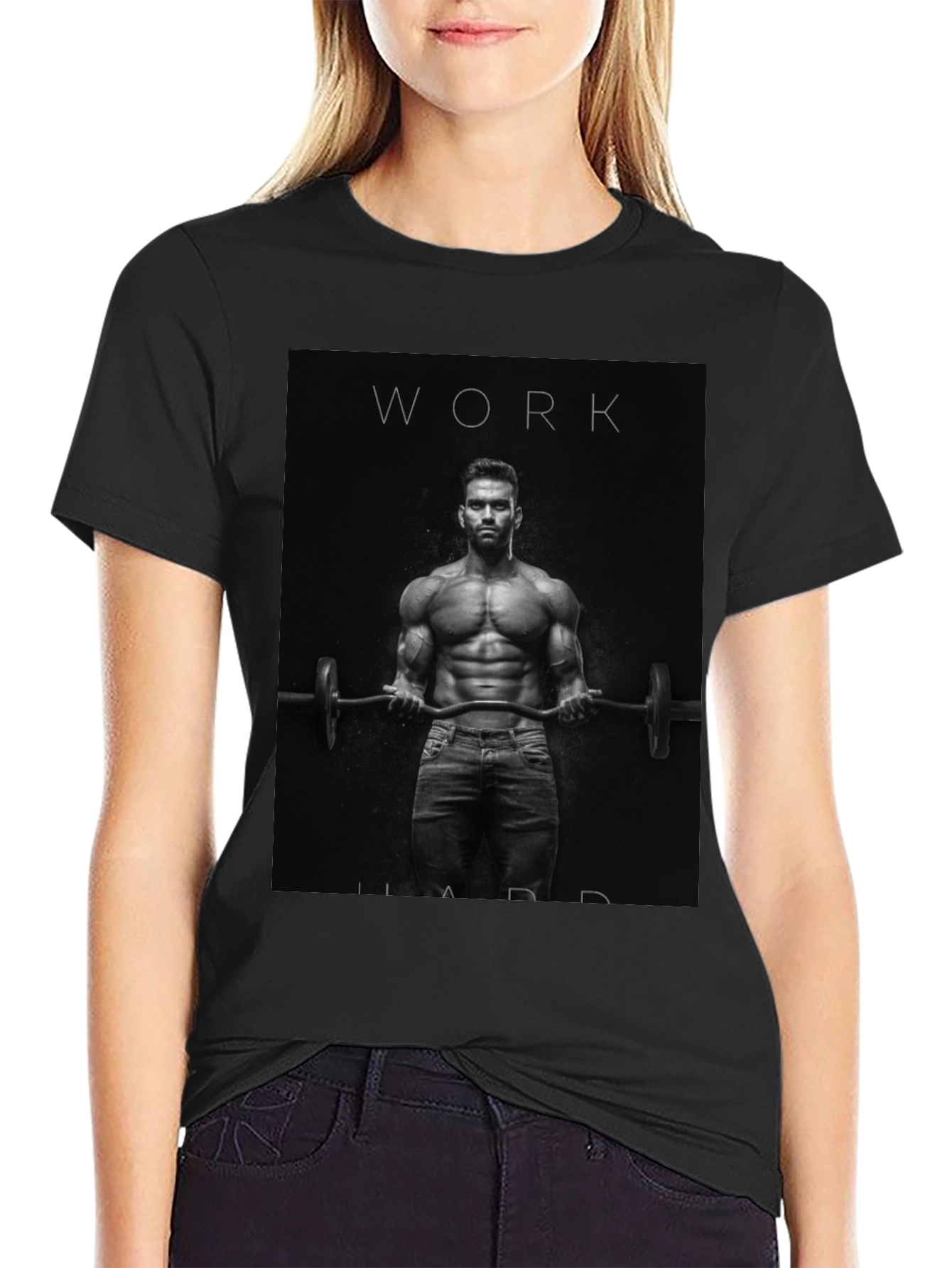 Work Hard Motivational Graphic T-Shirt