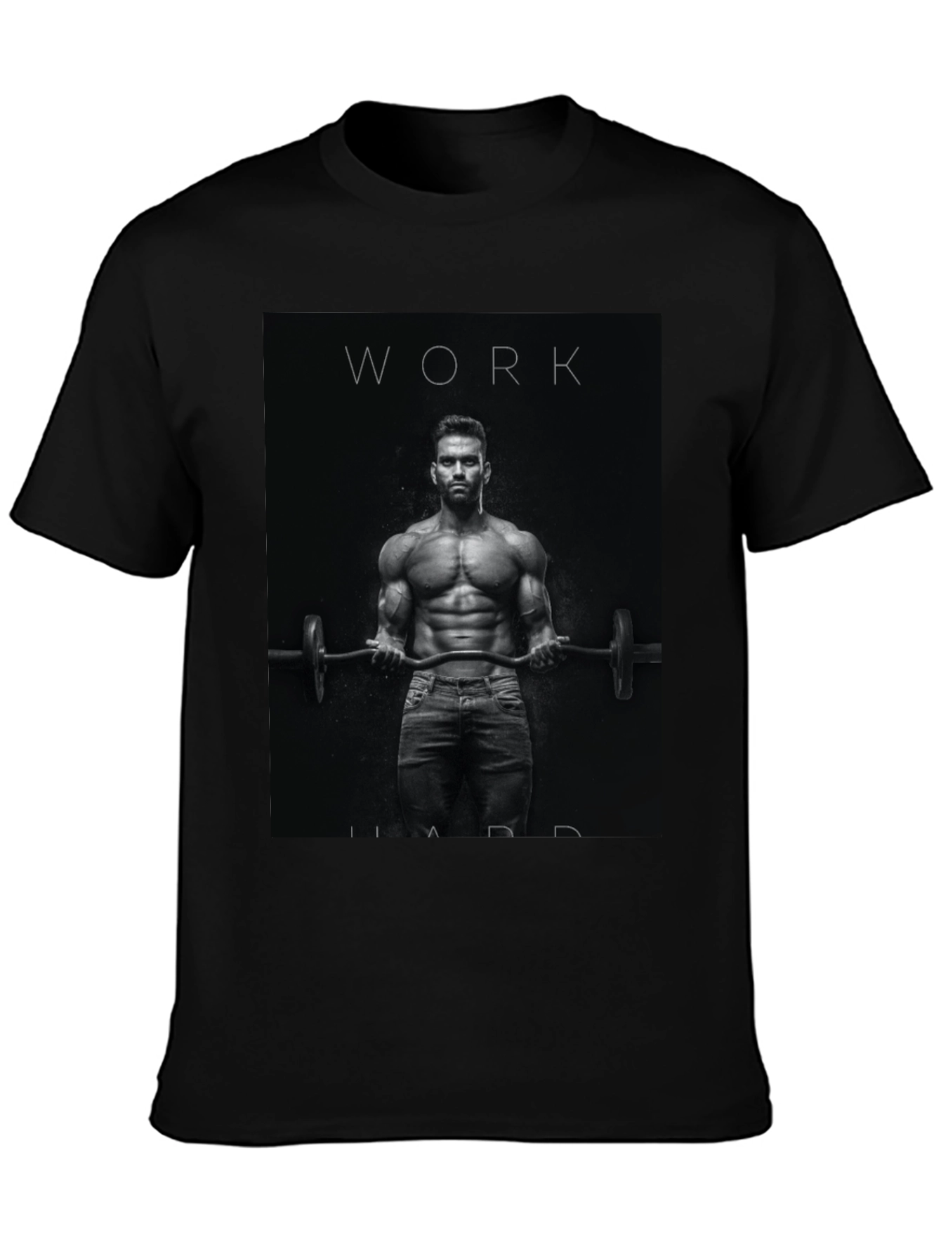 Work Hard Motivational Graphic T-Shirt