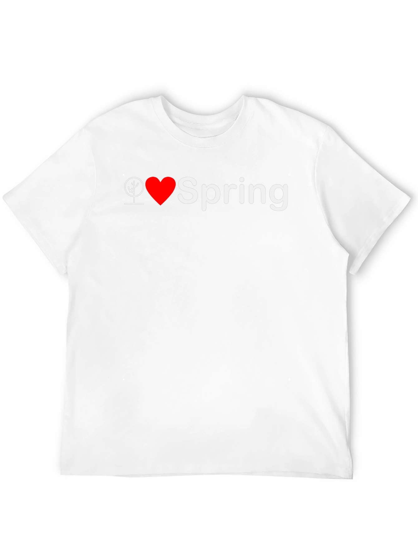 I Heart Spring Black T-Shirt